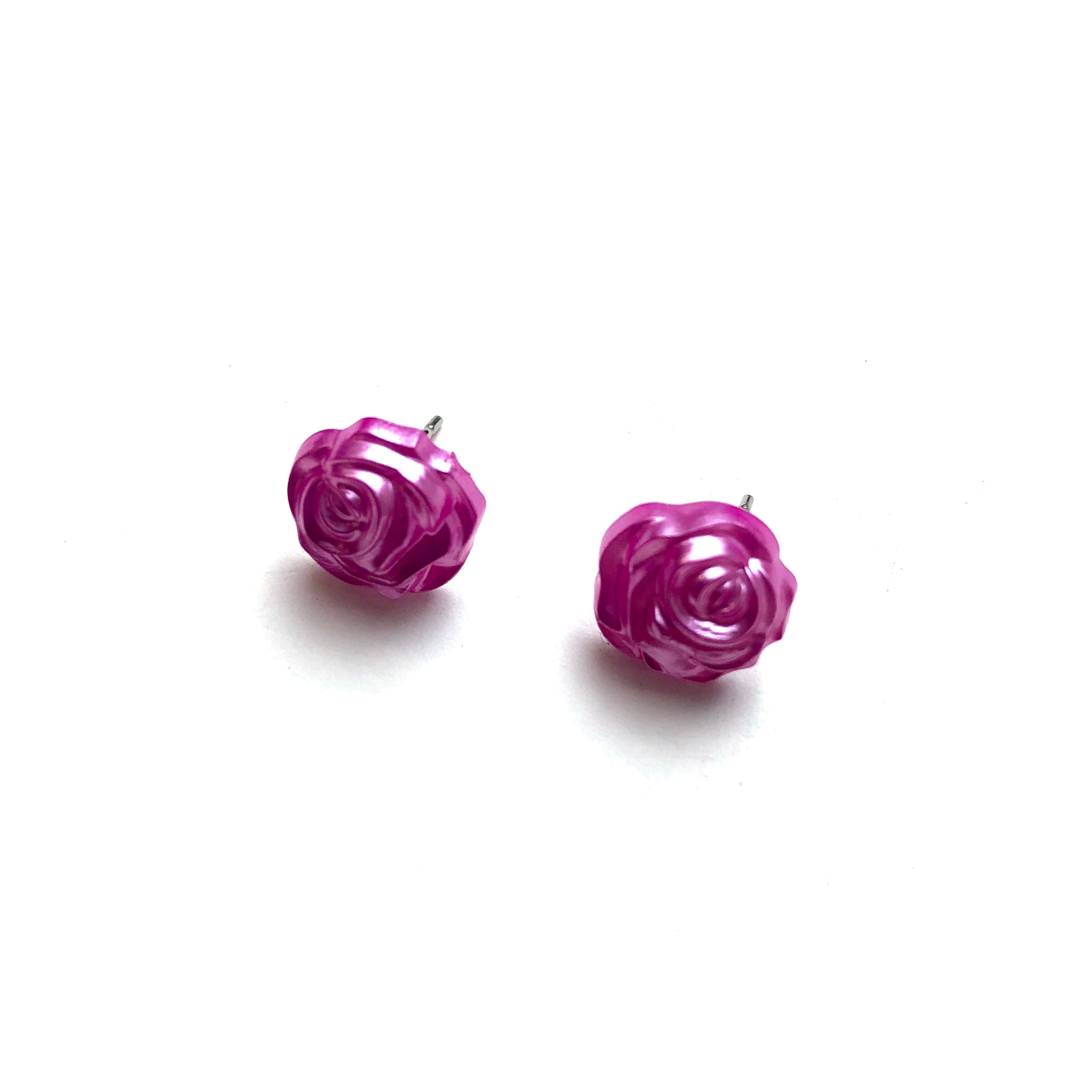 rose earrings