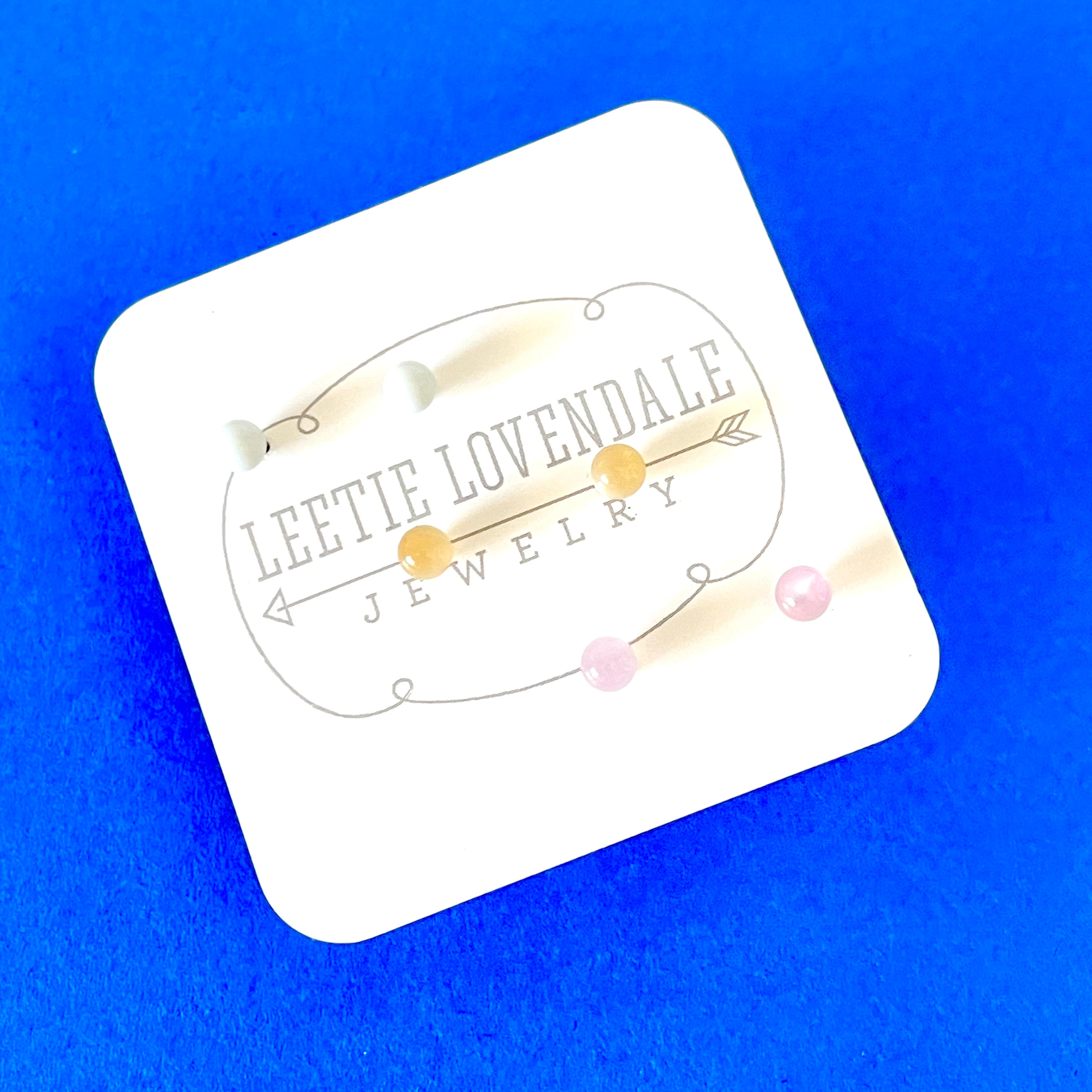 vintage lucite studs