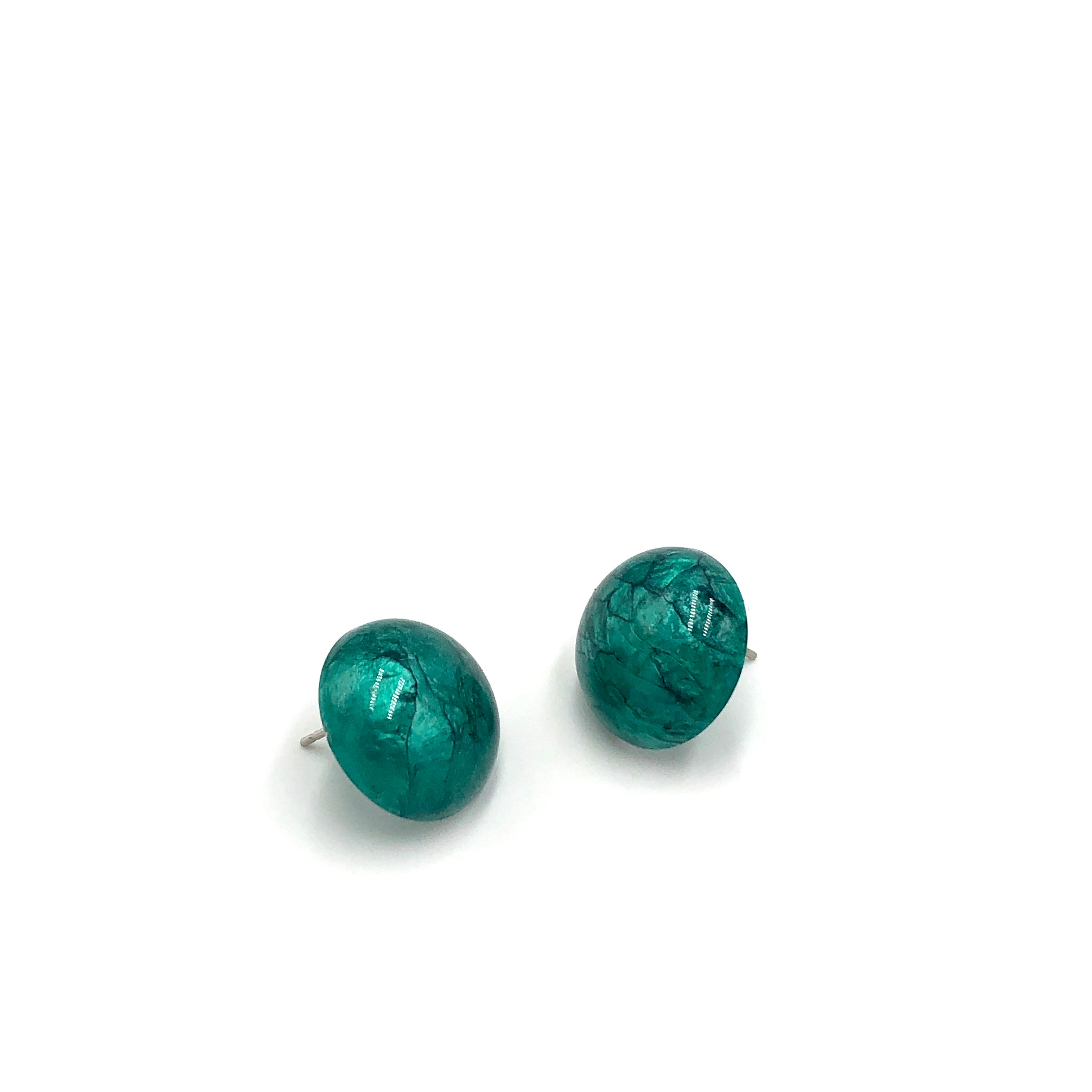 emerald green studs