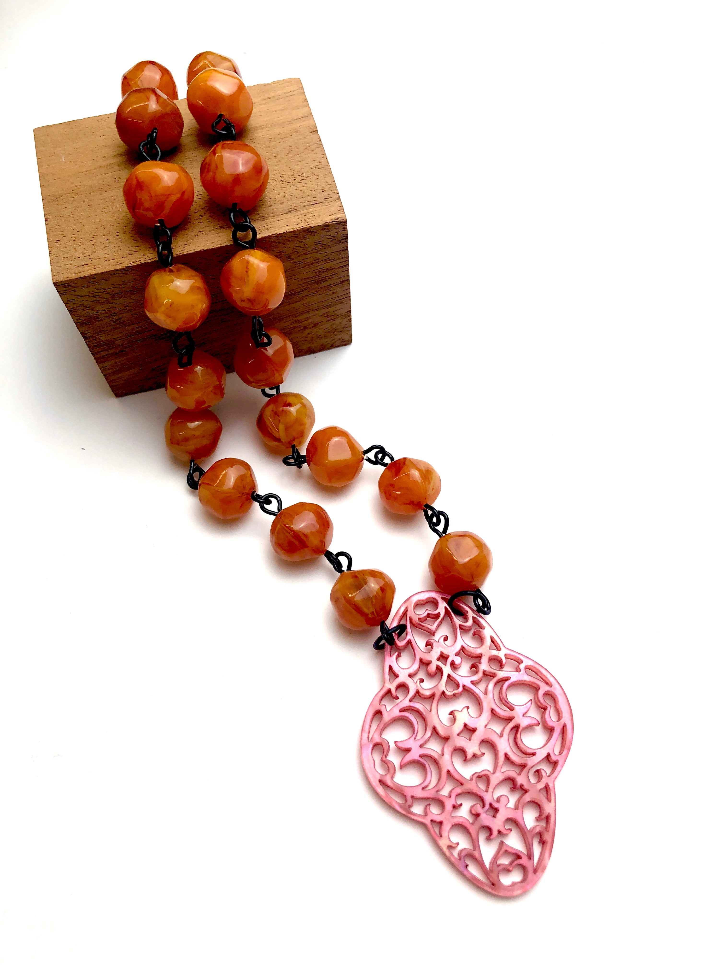 bohemian lace necklace