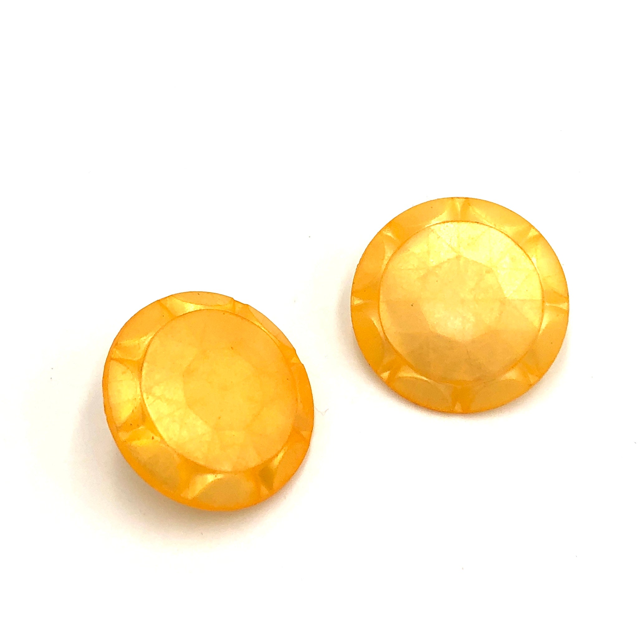 Yellow Sunburst Stud Earrings