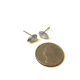 clear silver studs