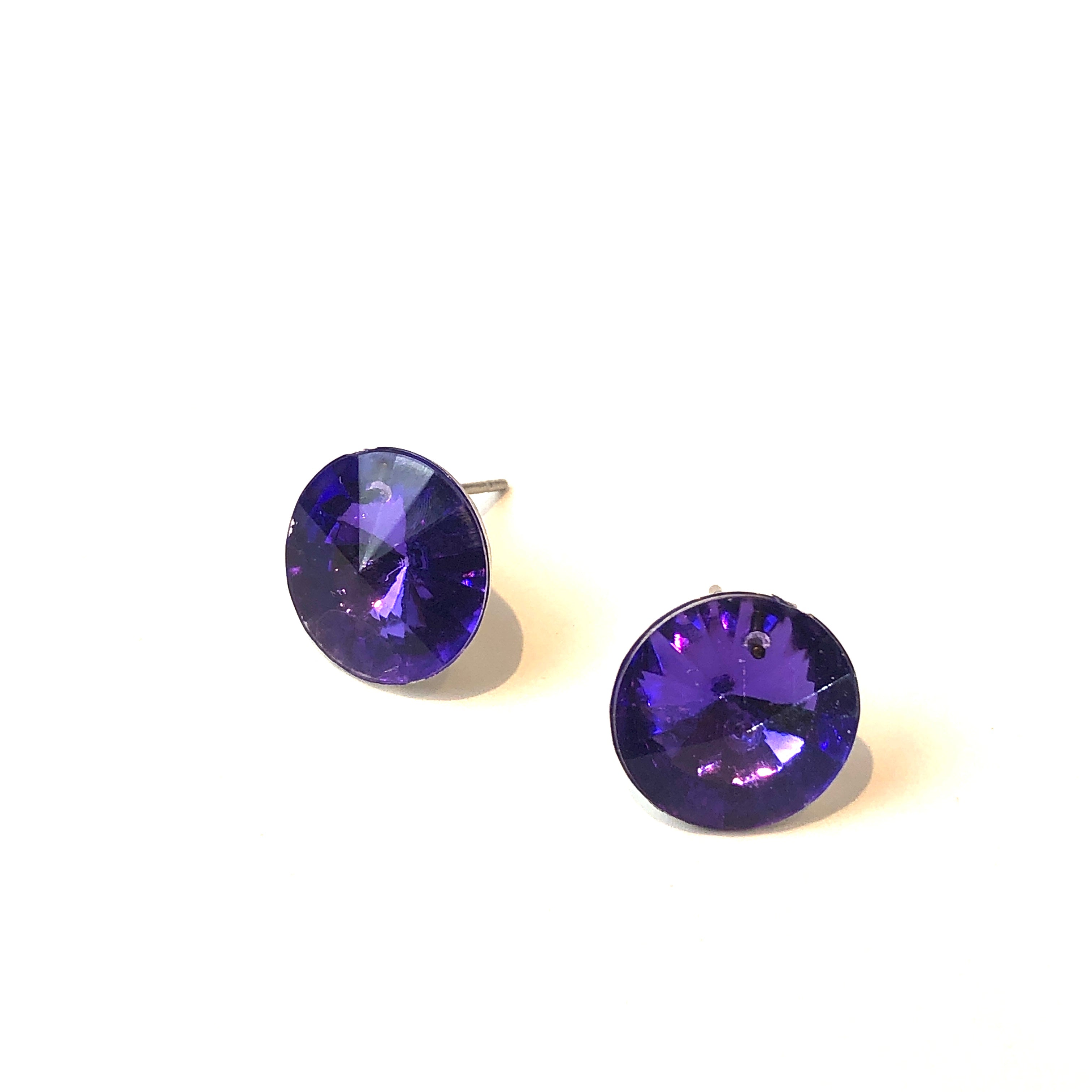 deep purple earrings