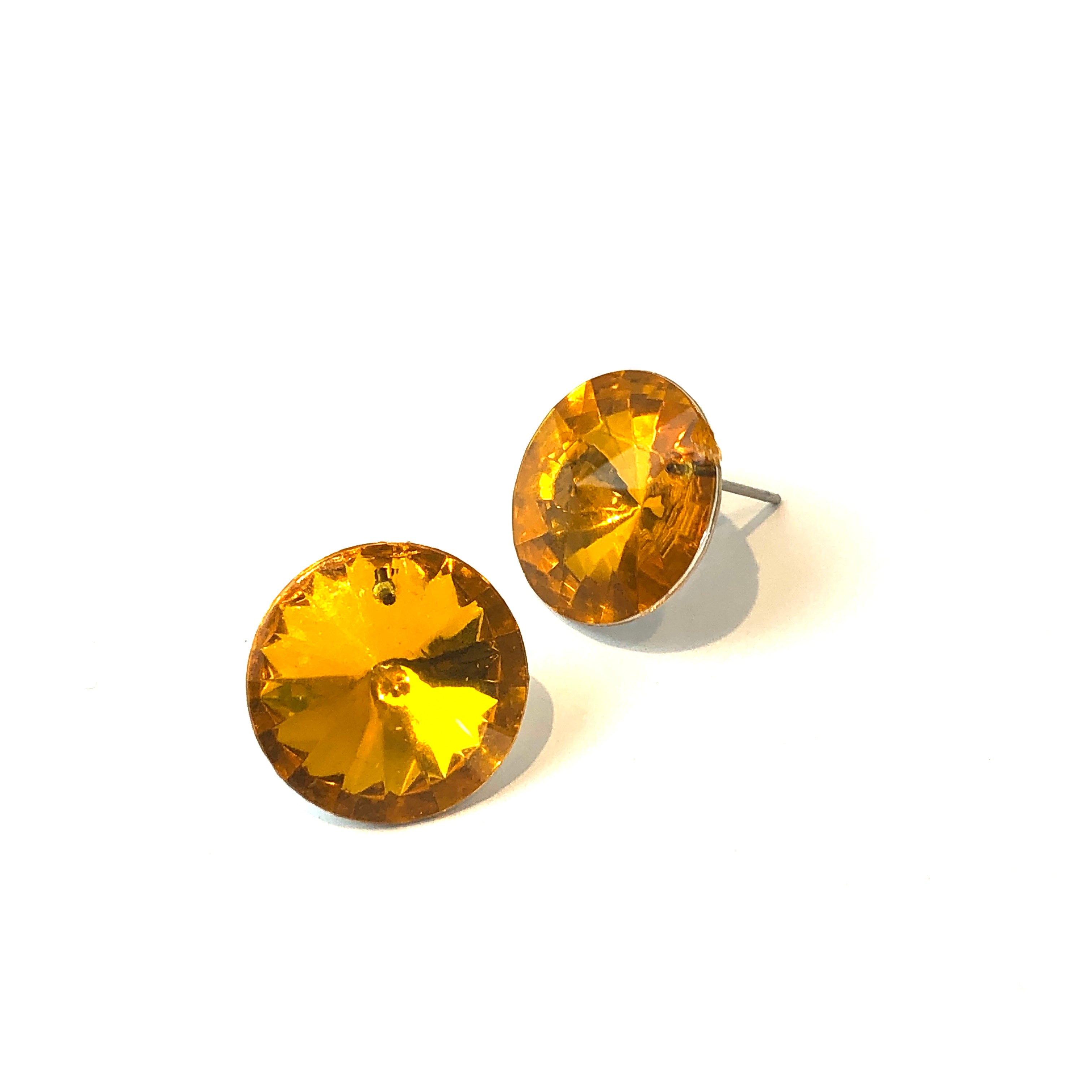 topaz stud earrings