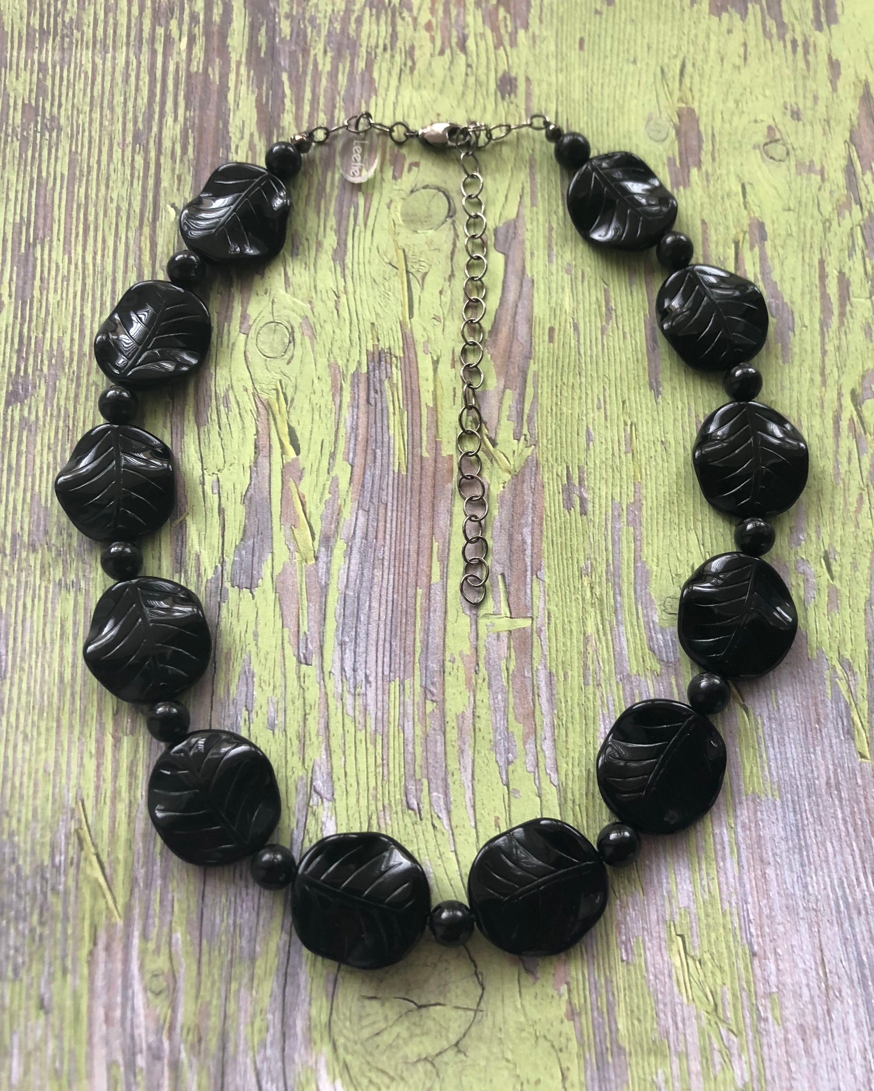 black sustainable jewelry