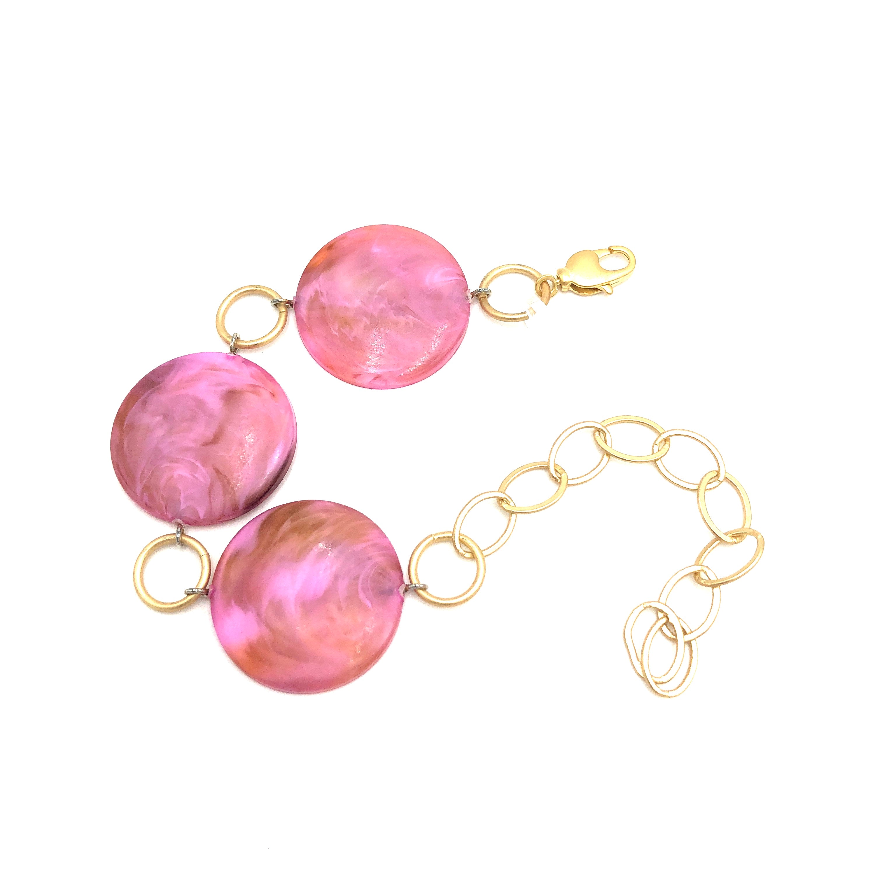 pink stations bracelet