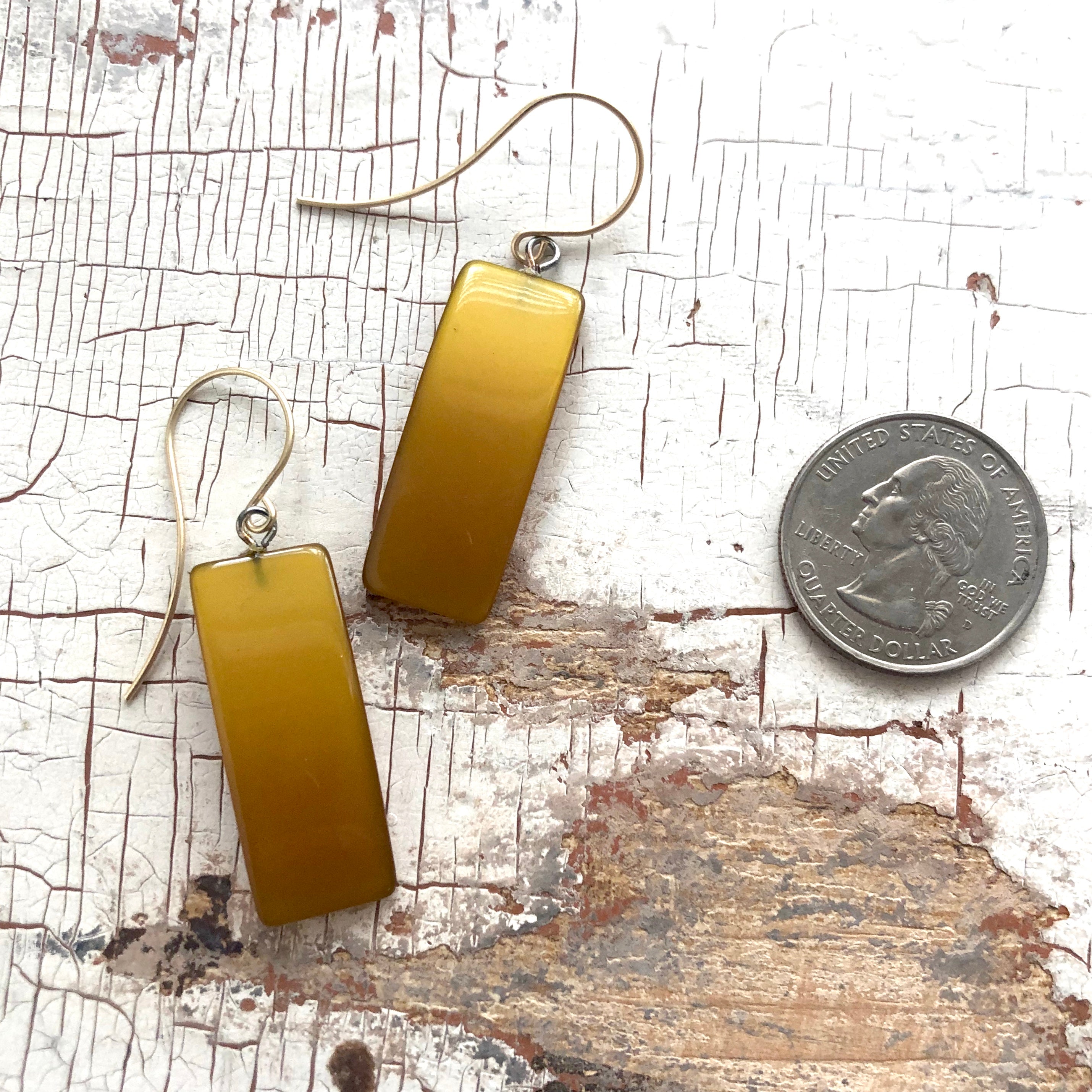 dark gold earrings
