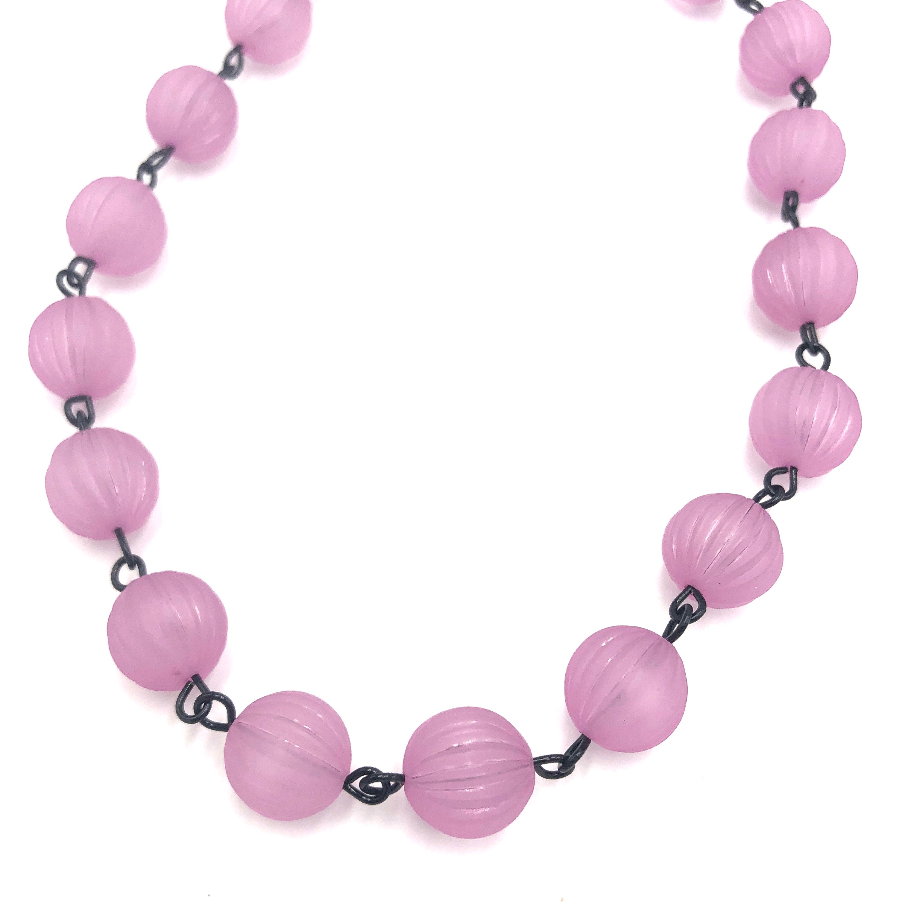 frosted lucite beads