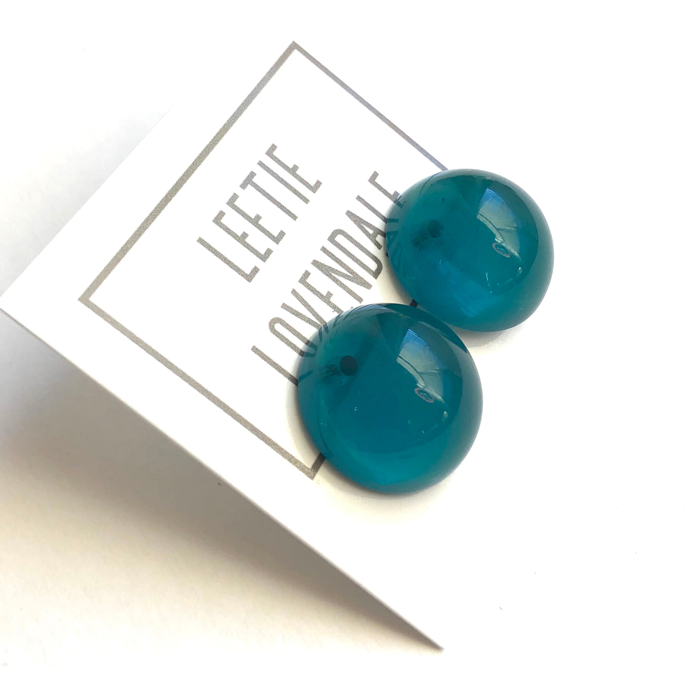 green glow earrings