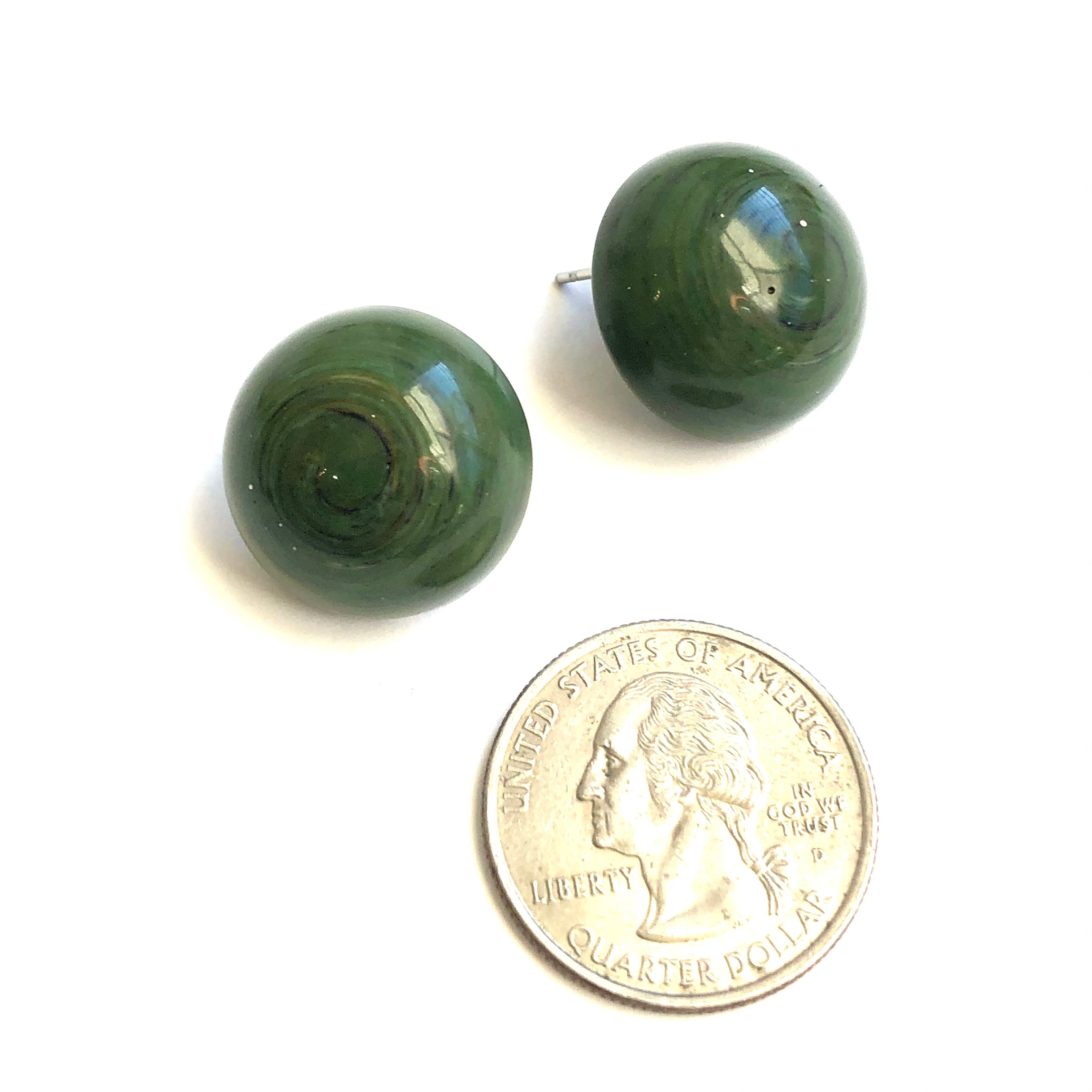 forest green studs
