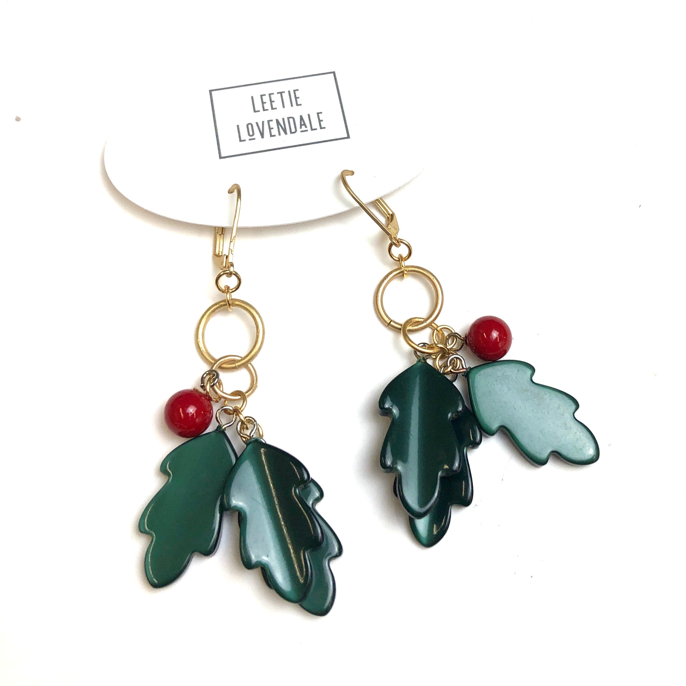 holly earrings
