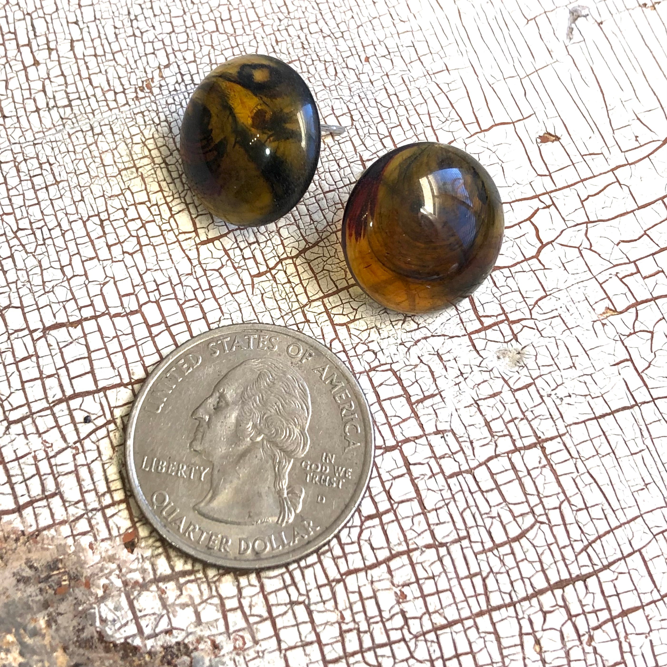 tortoise acrylic studs