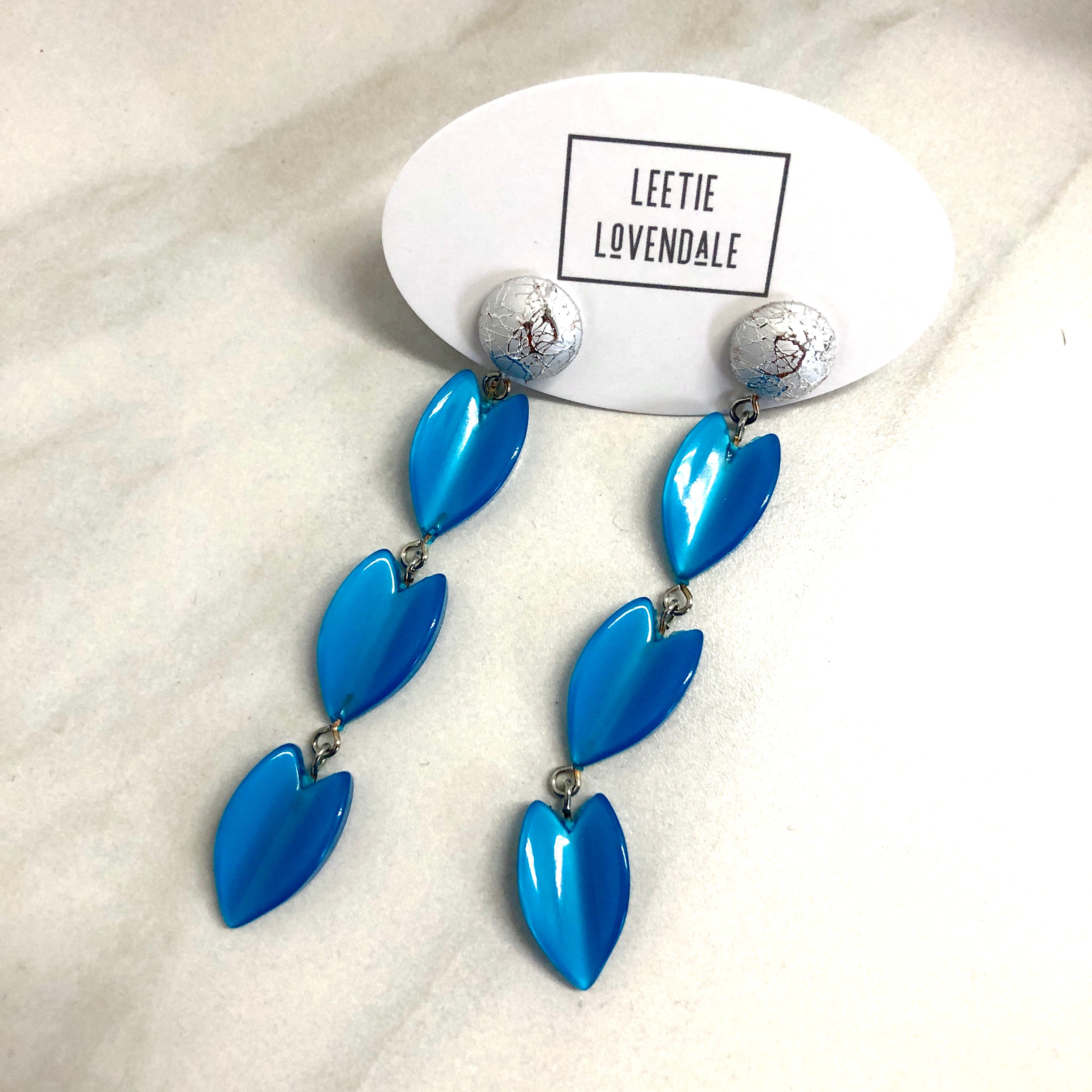 vintage lucite earrings long