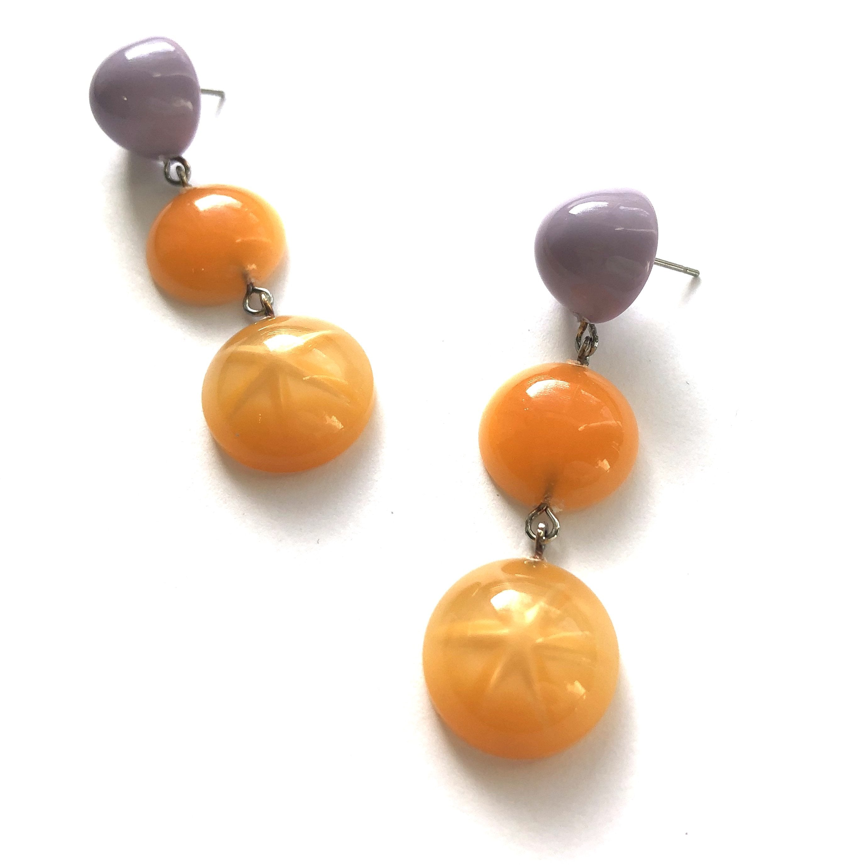 lucite starburst earrings