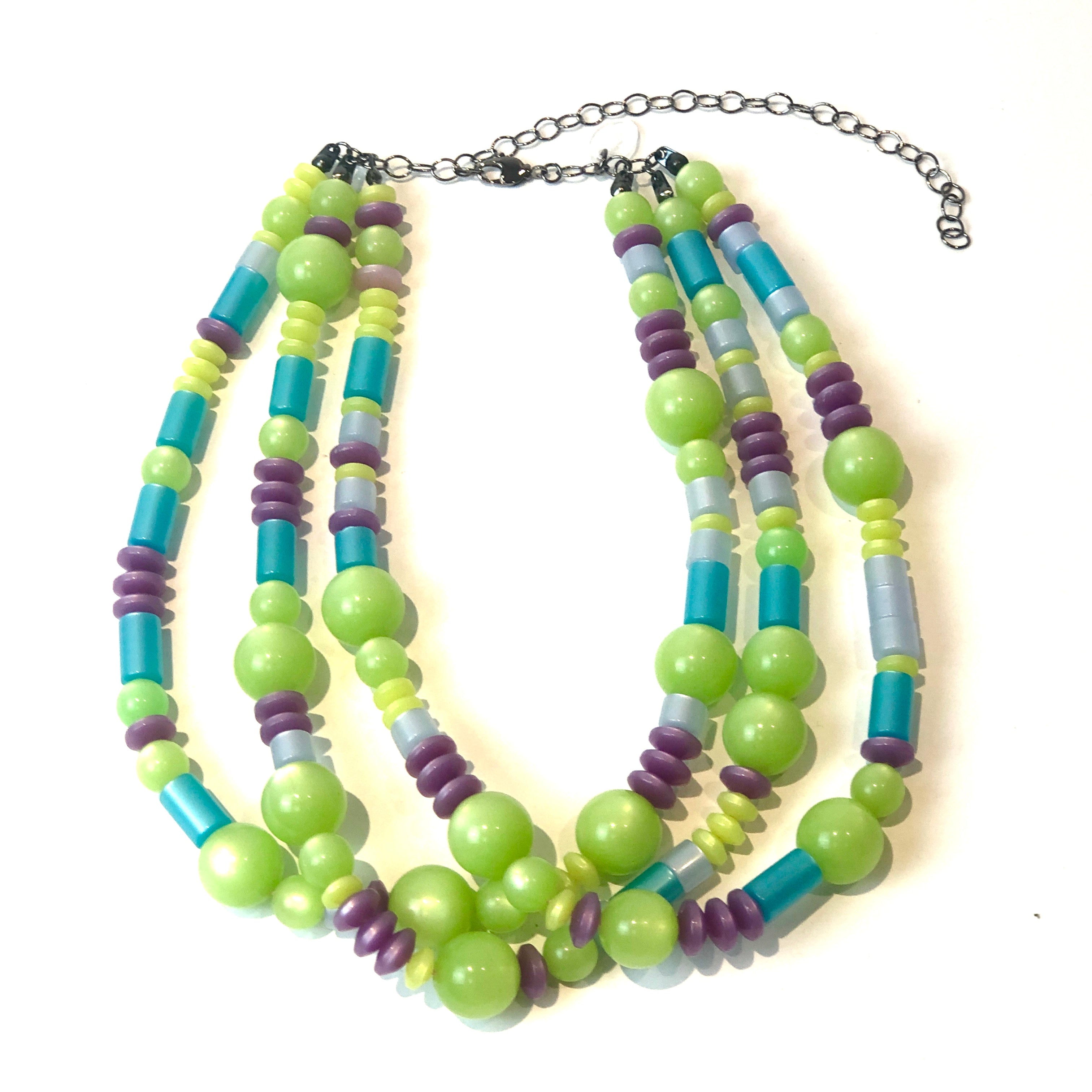 neon statement necklace