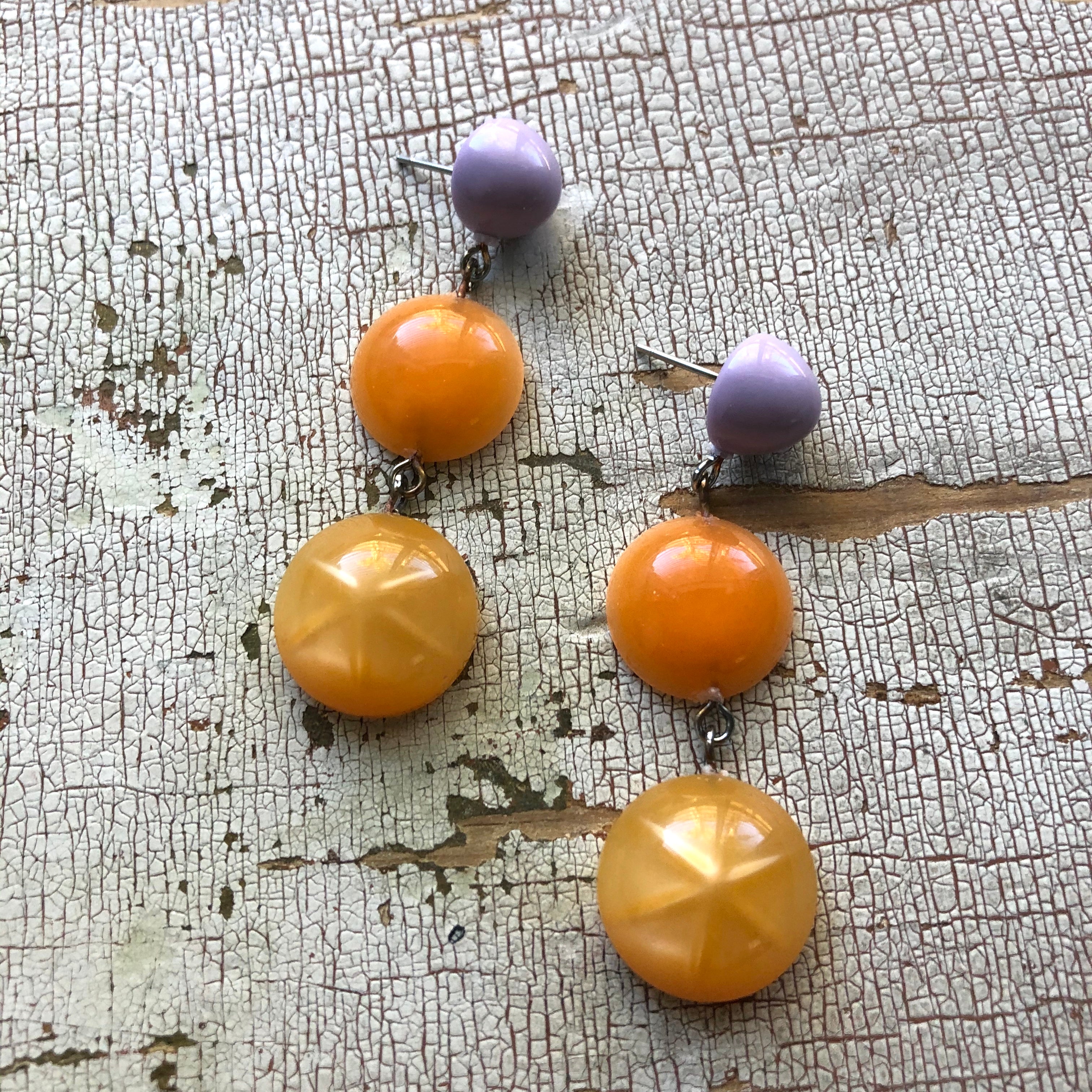 long lucite earrings