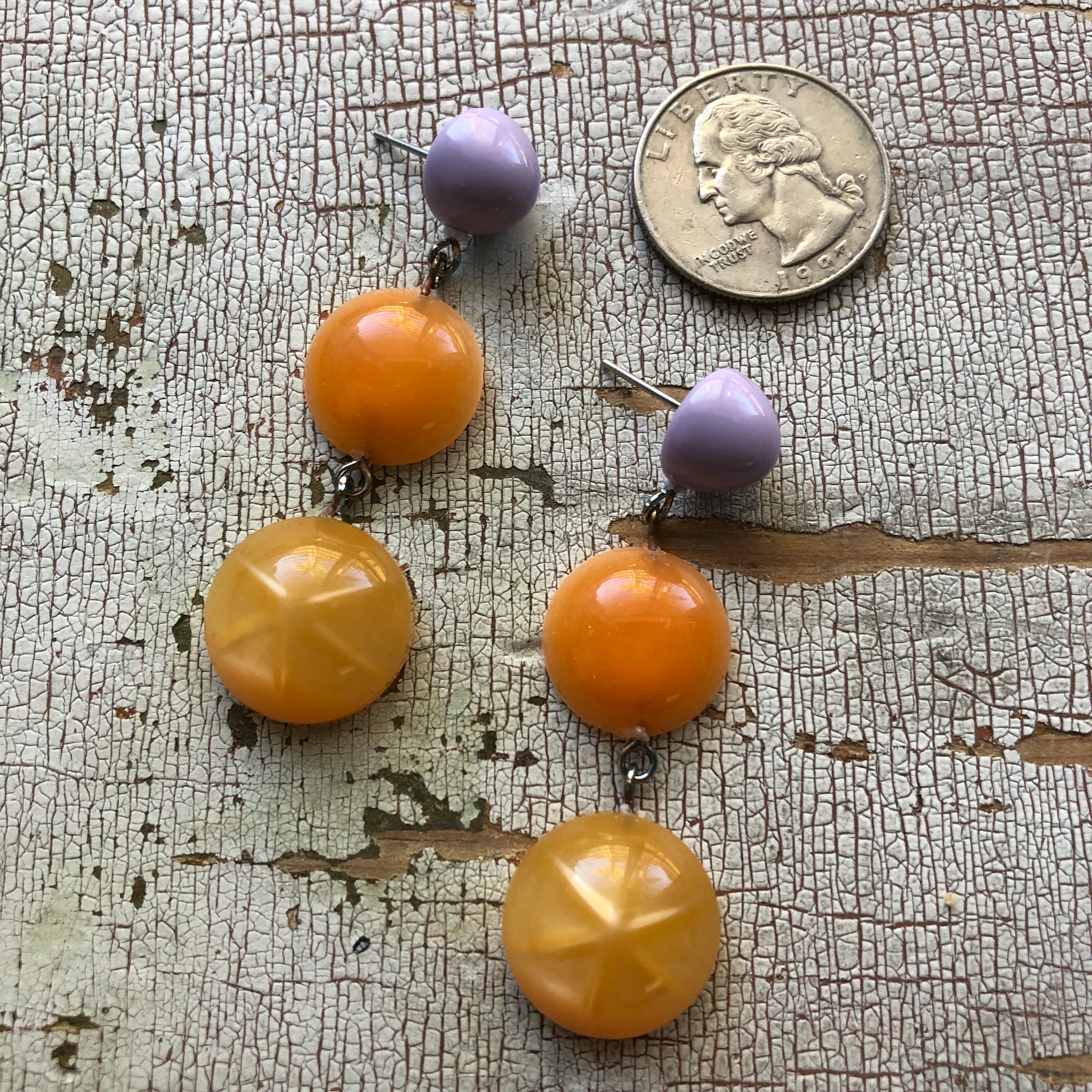 moonglow lucite earrings