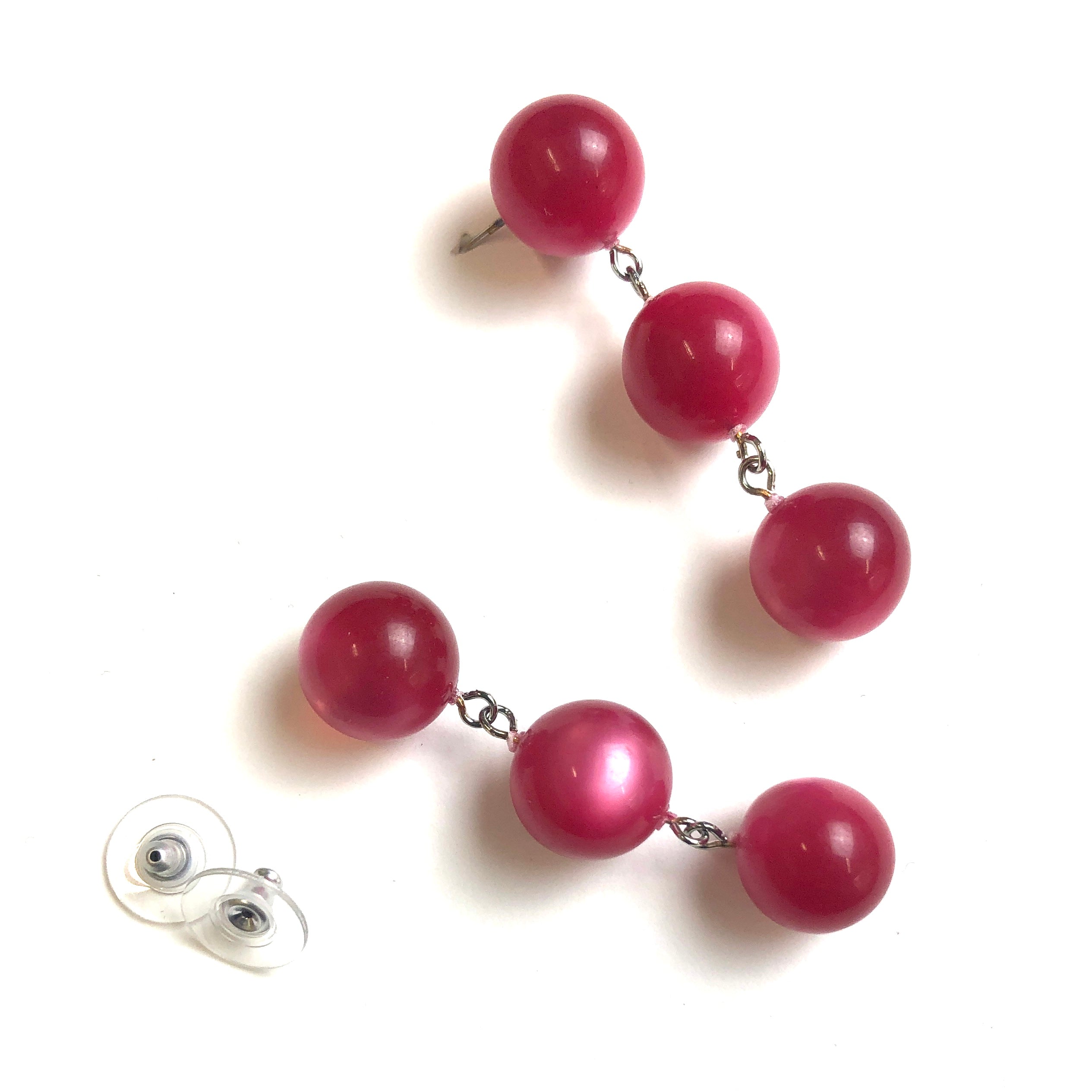 cranberry pink earrings