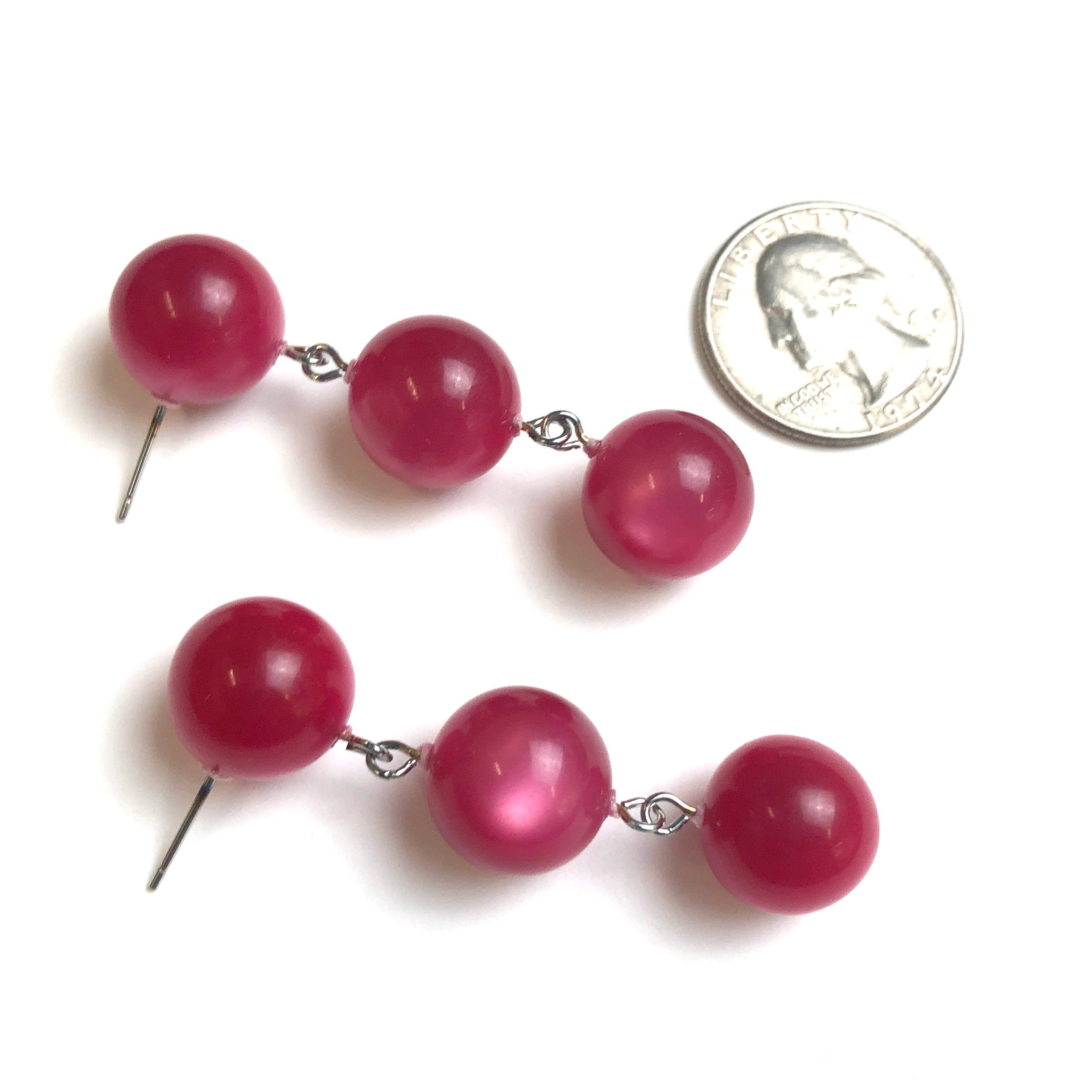 pink moonglow earrings