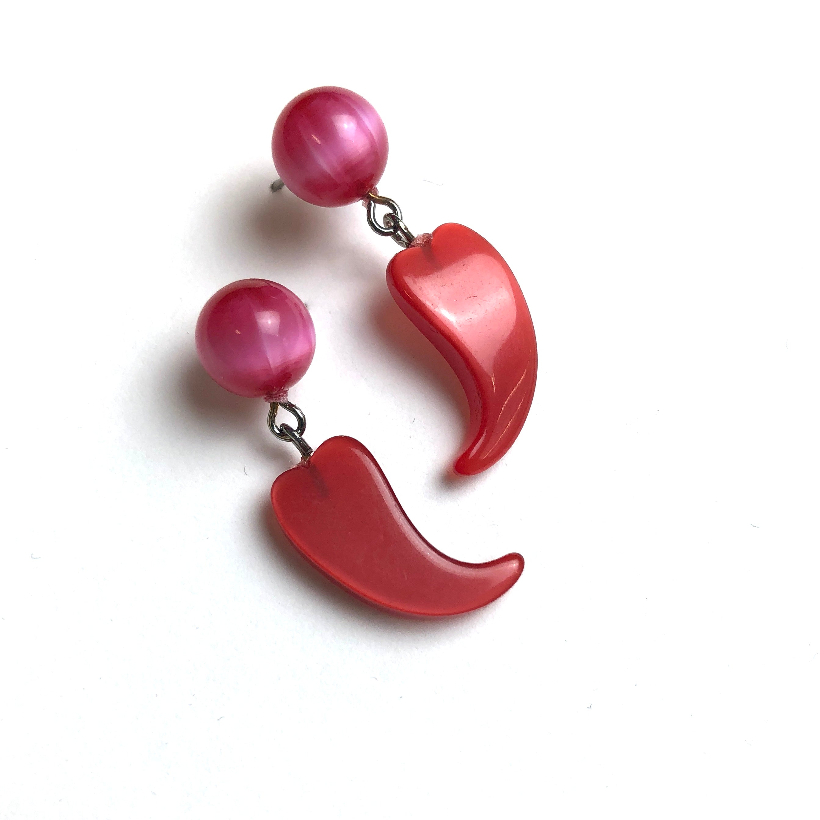 pink moonglow earrings