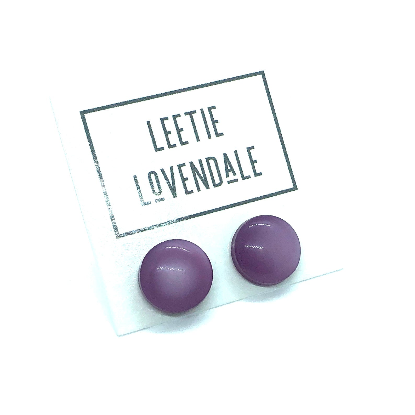 lilac moonglow earrings