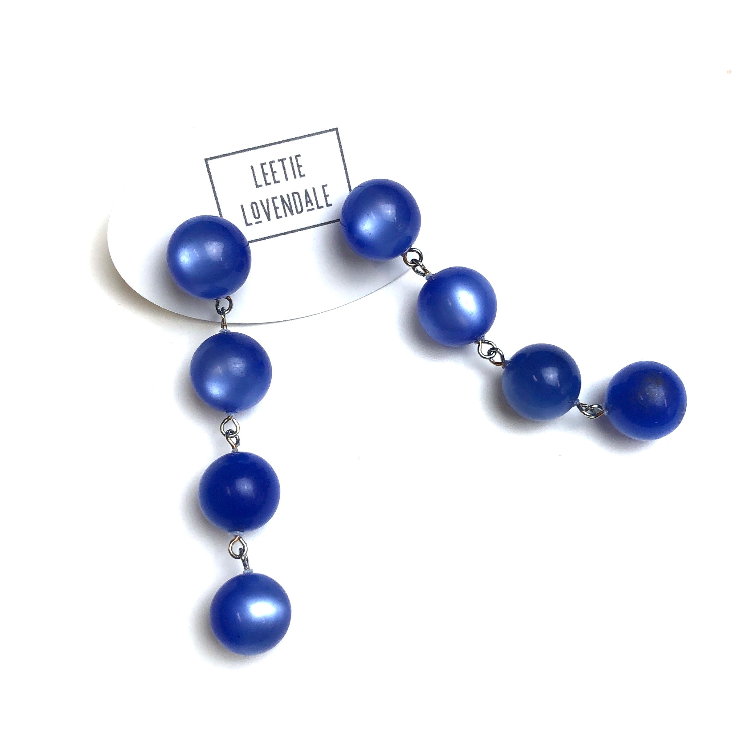 bright periwinkle blue earrings