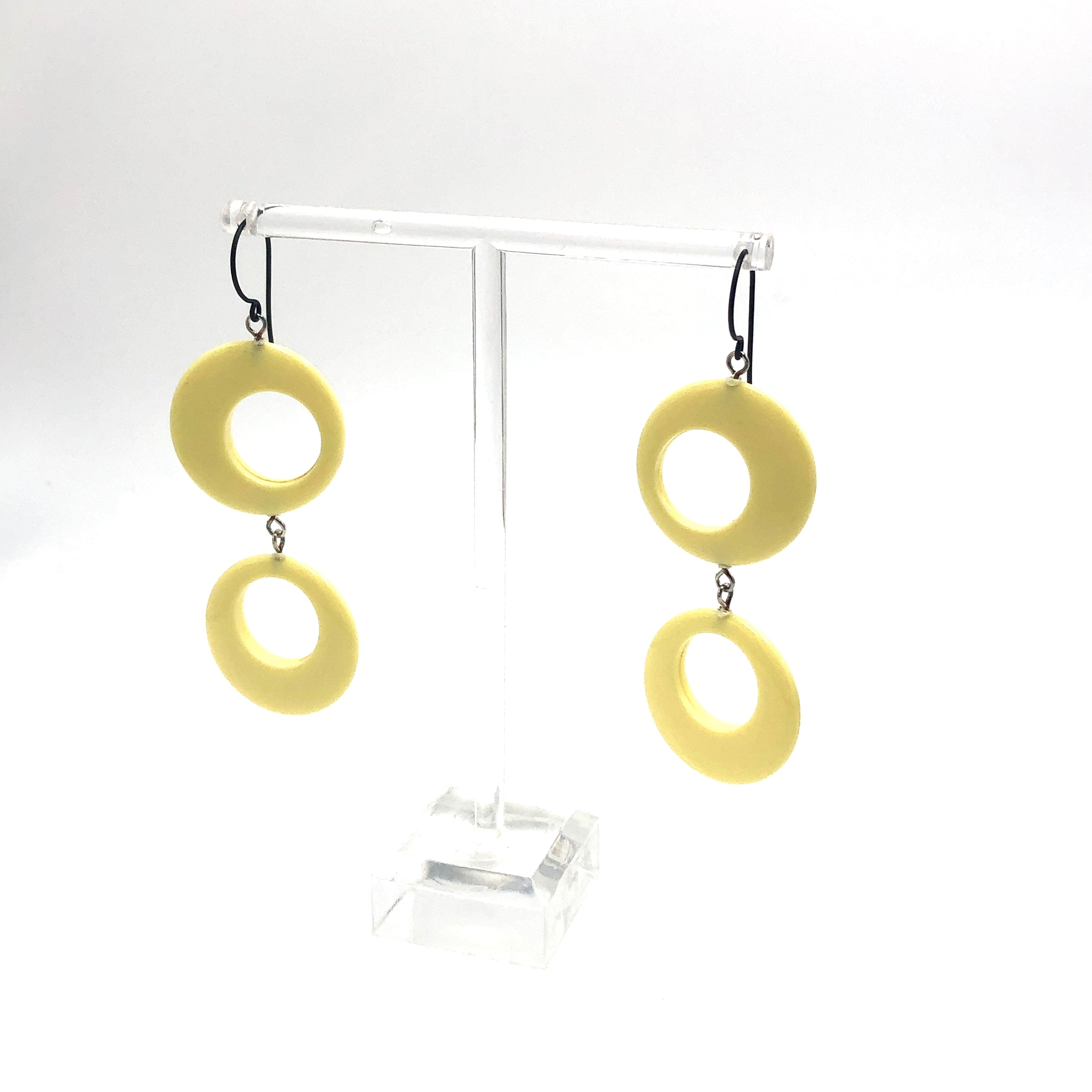 deco hoop earrings