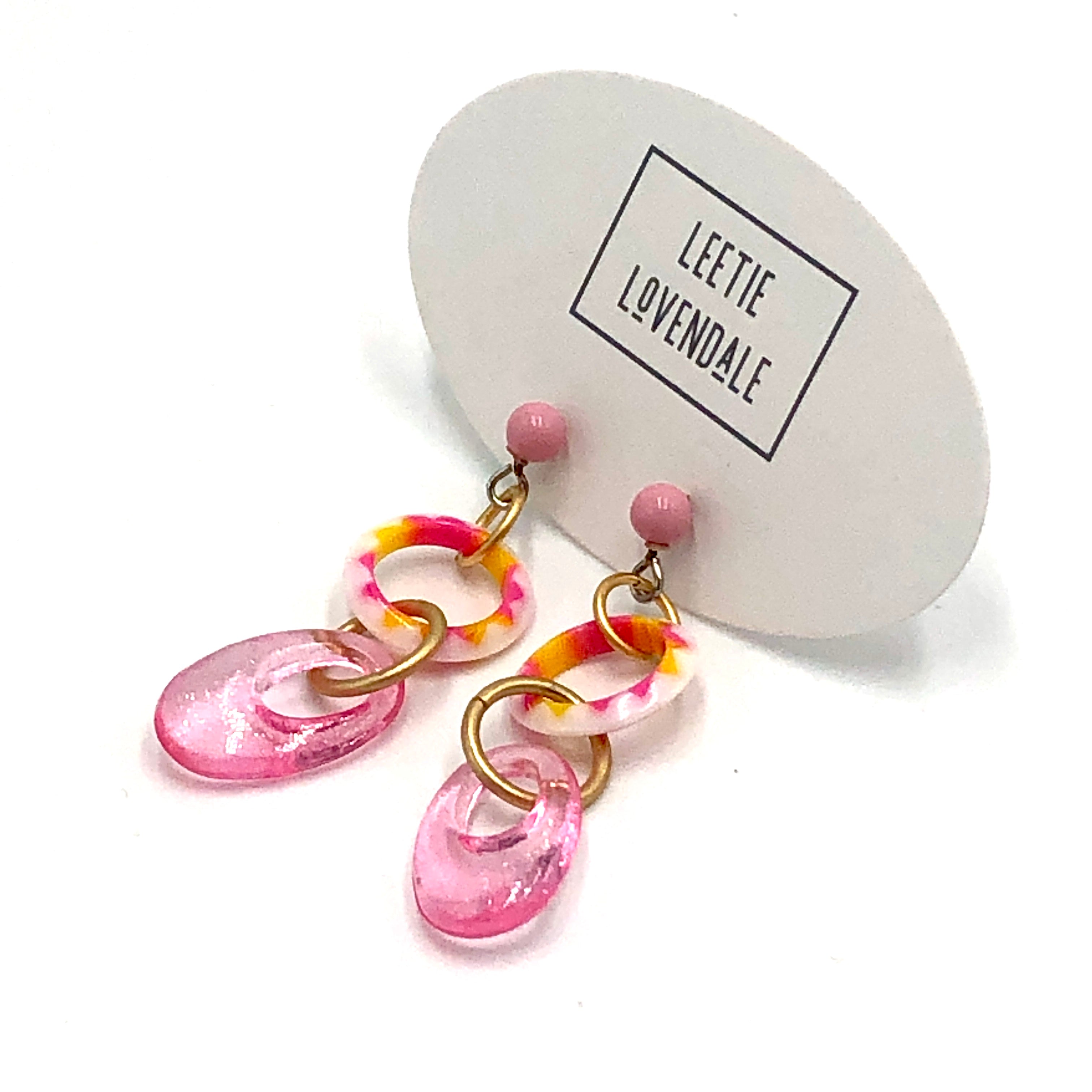 acrylic drop earrings