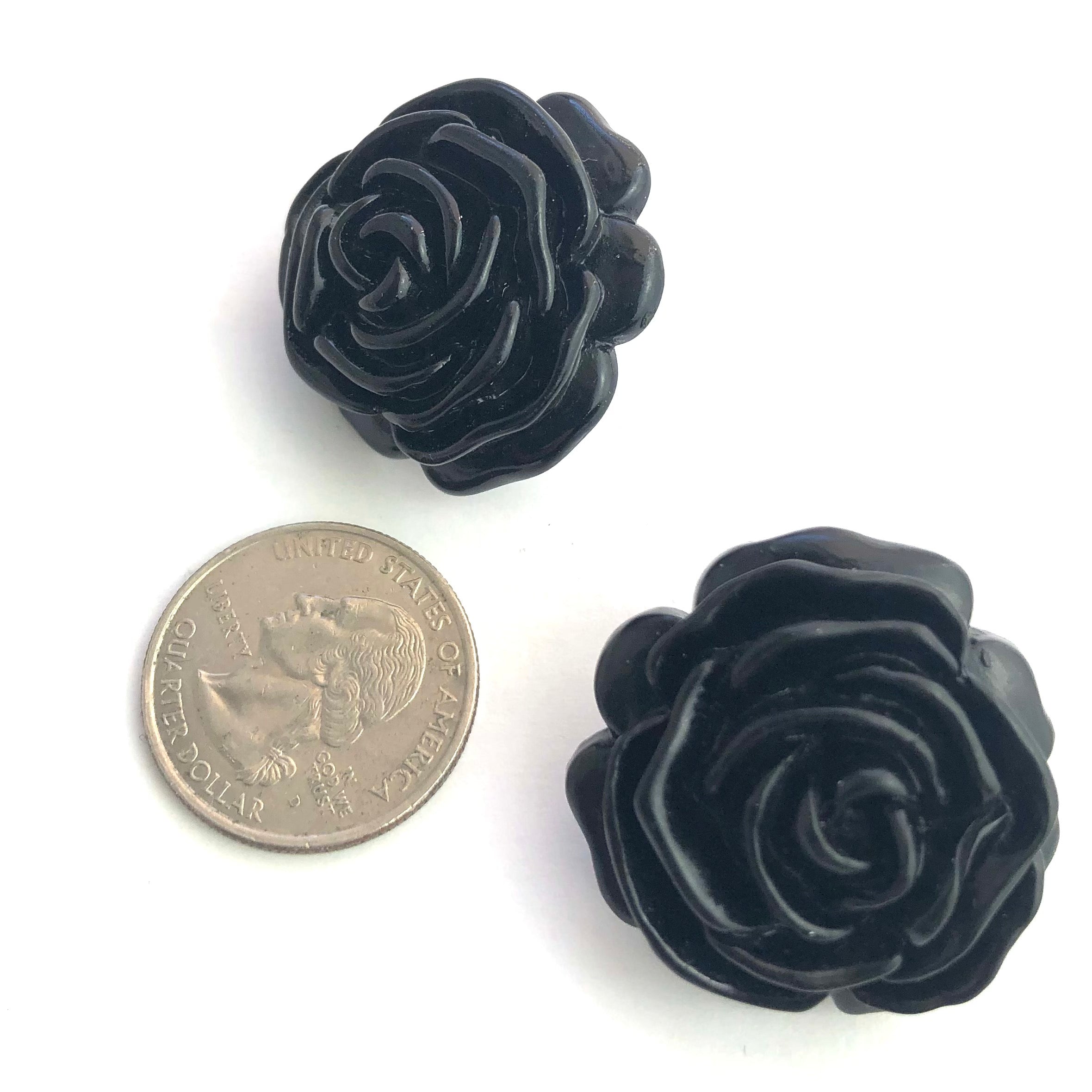 vintage rose earrings