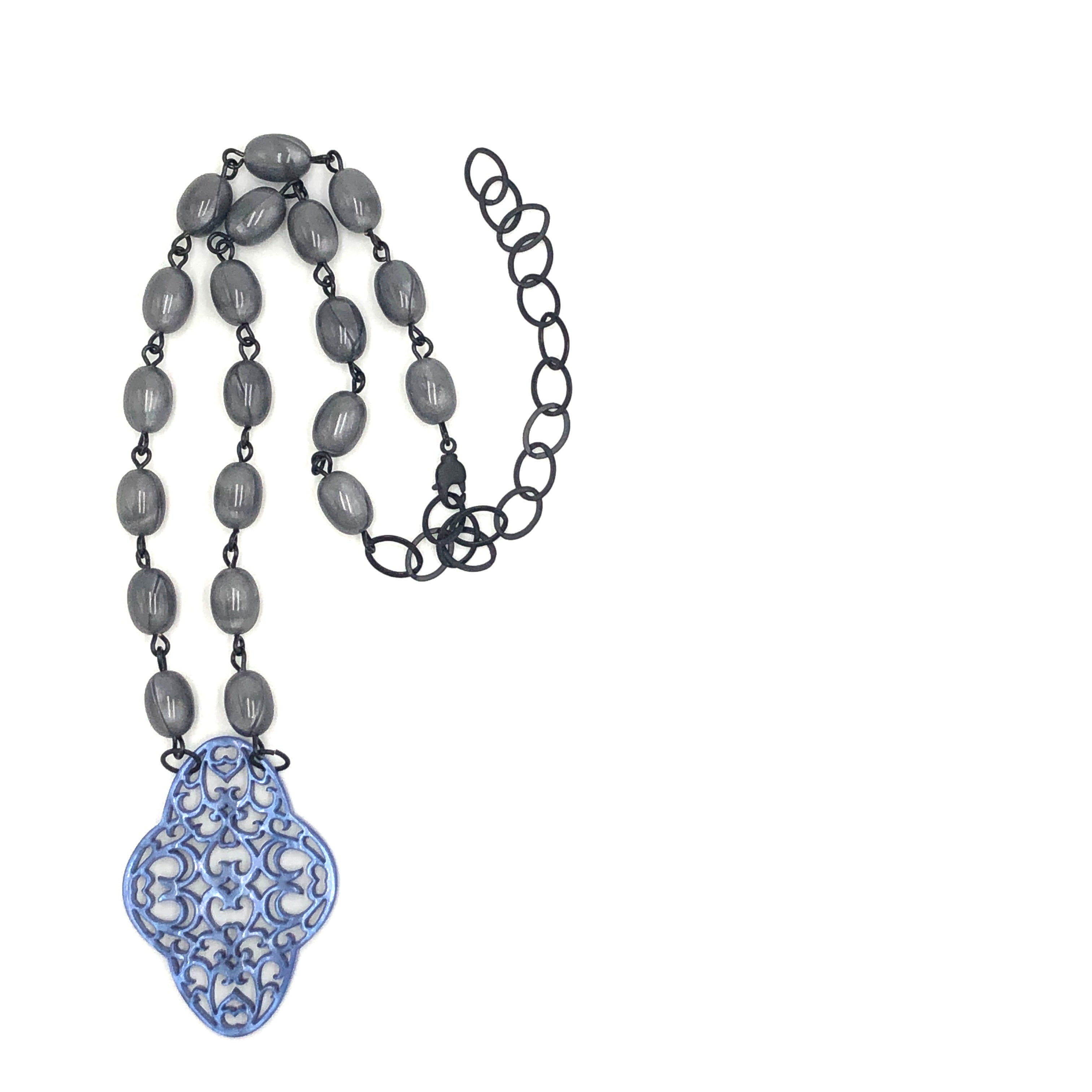 periwinkle blue necklace