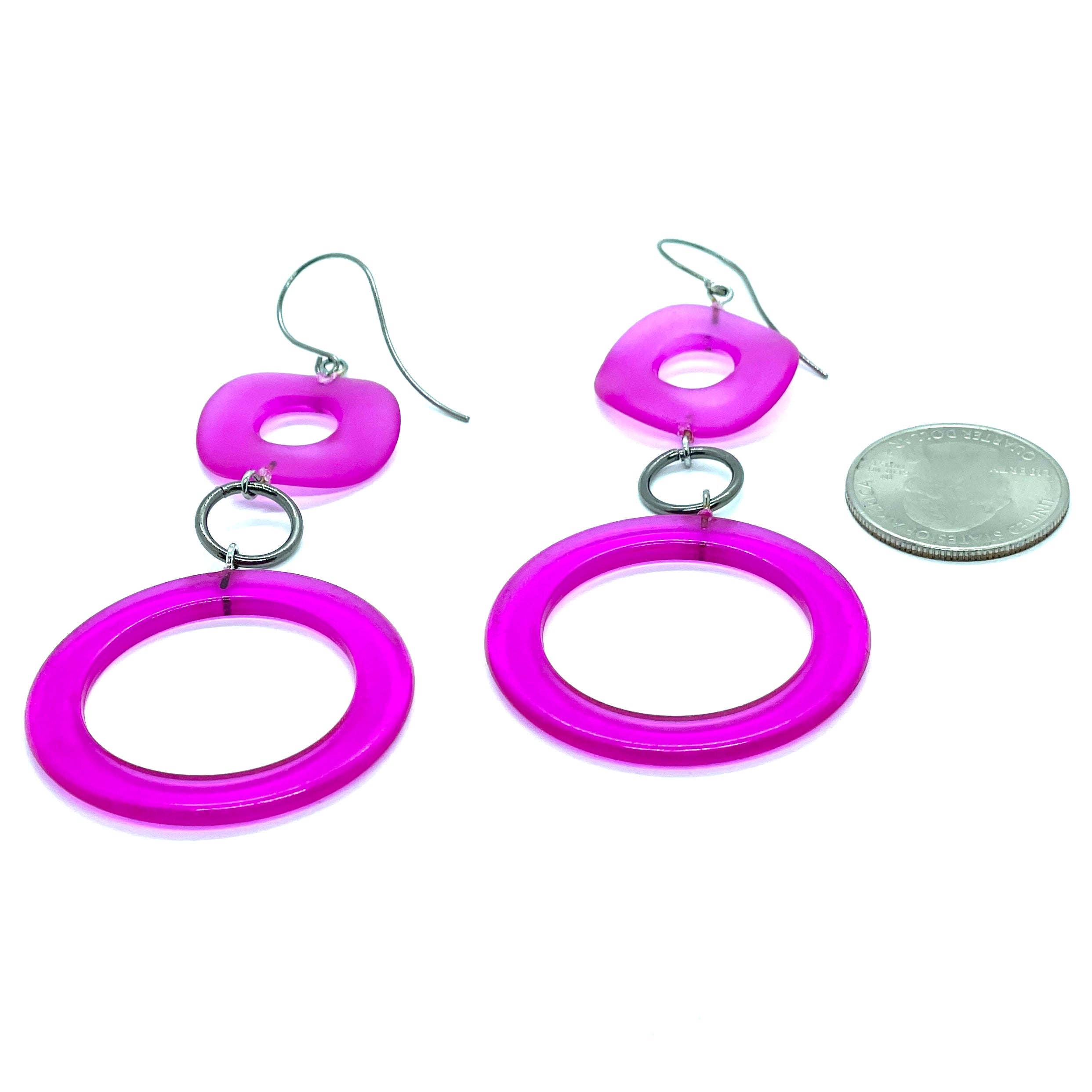 Vintage Lucite Drop Earrings