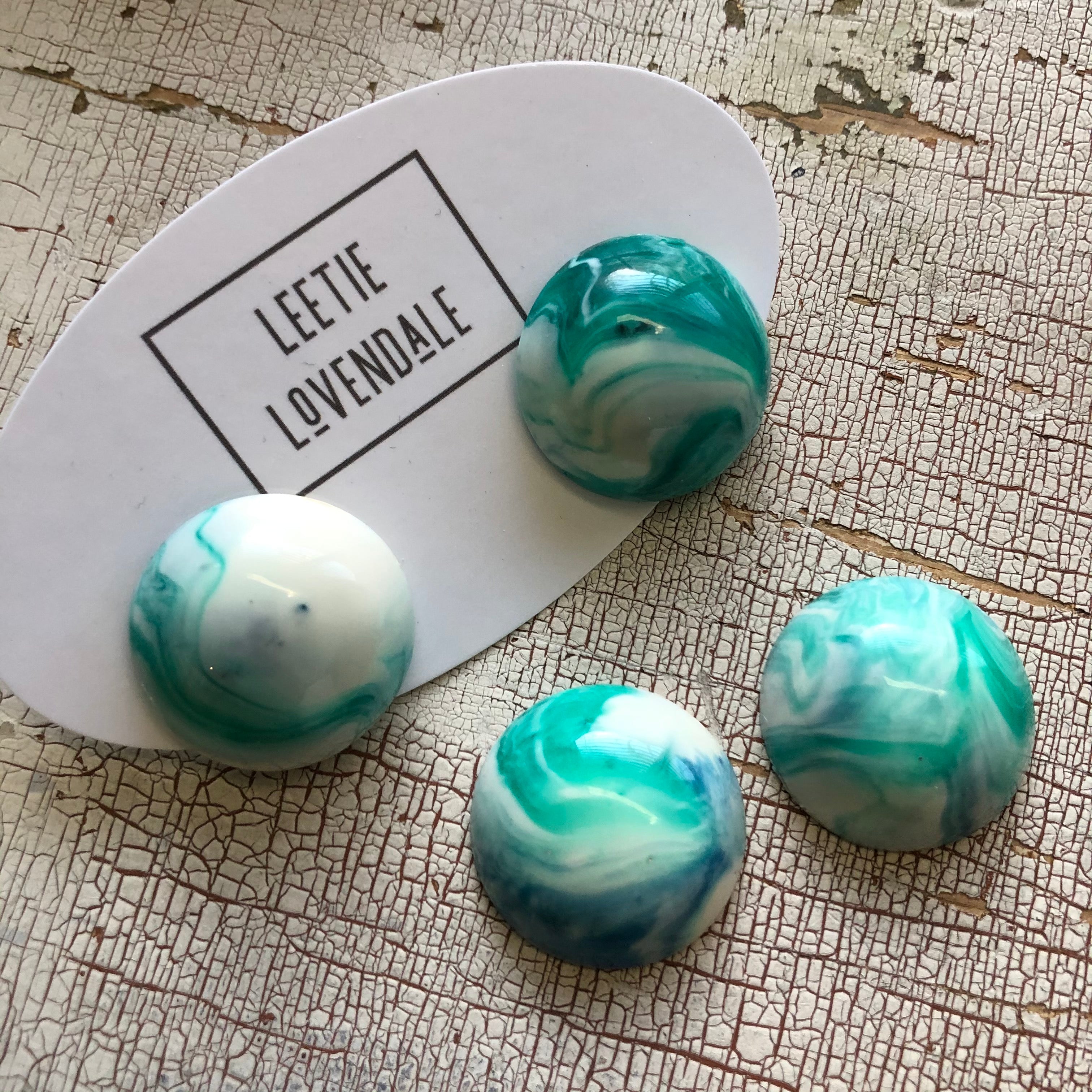 marbled lucite jewelry