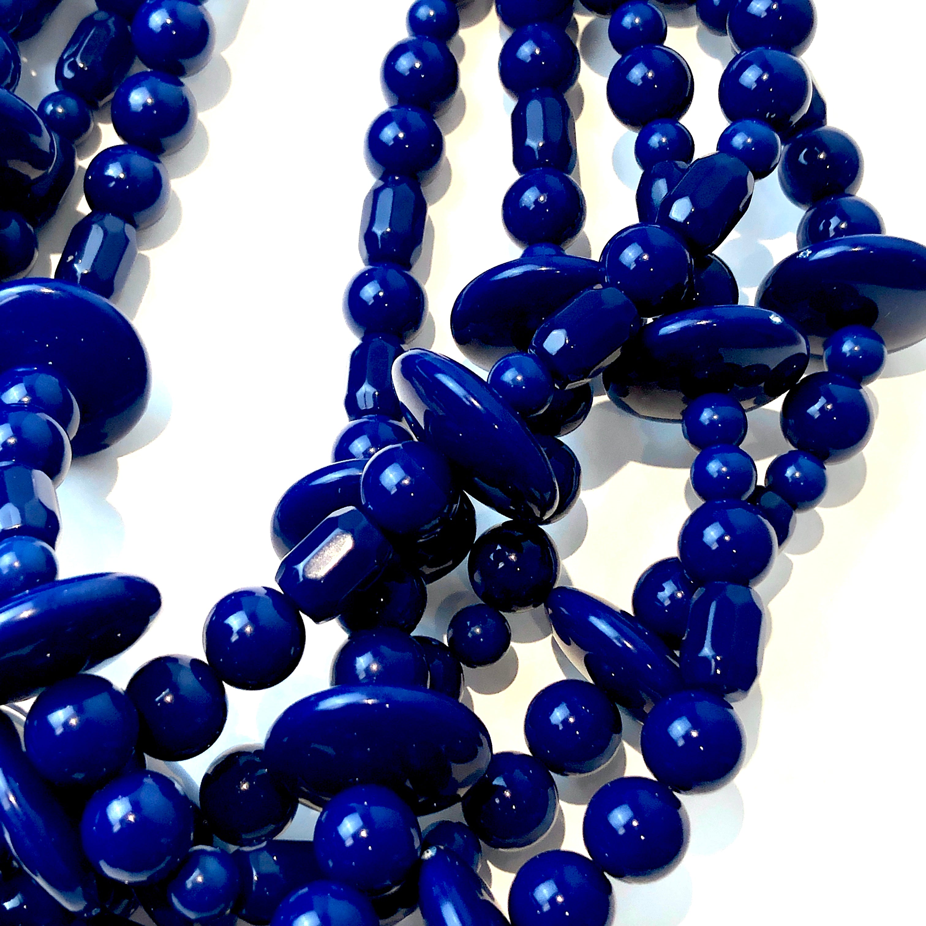 navy blue beads