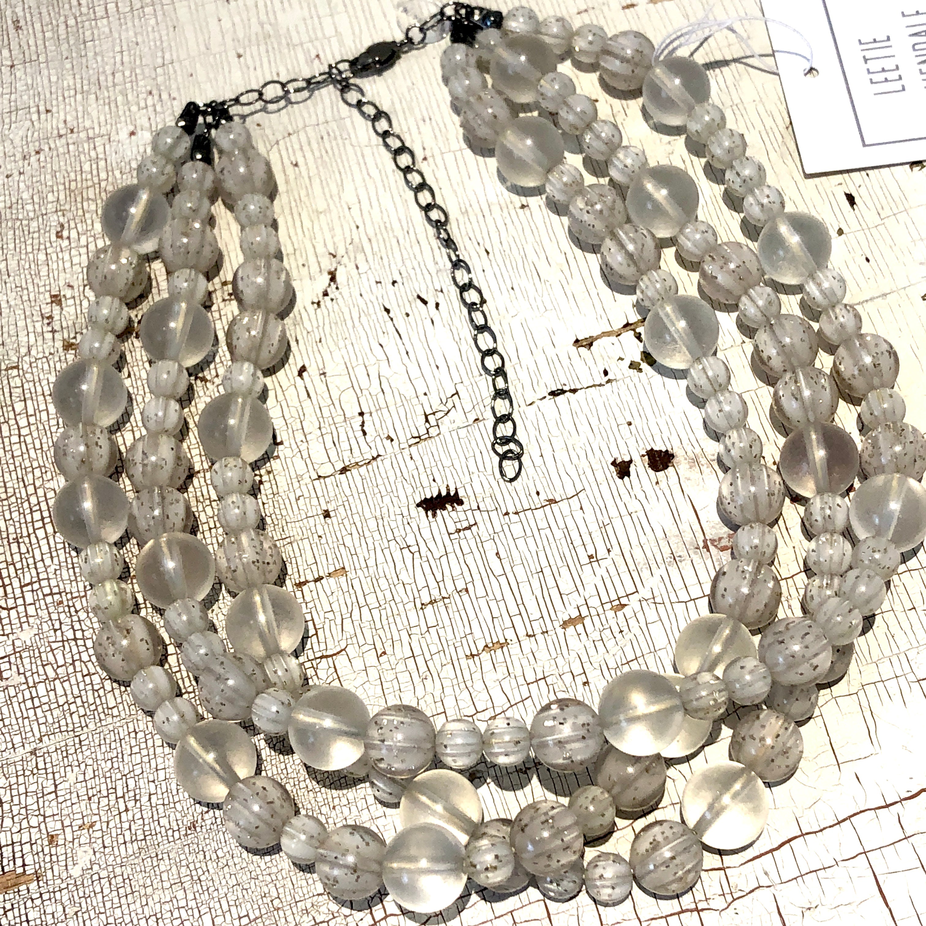 sparkle necklace beaded