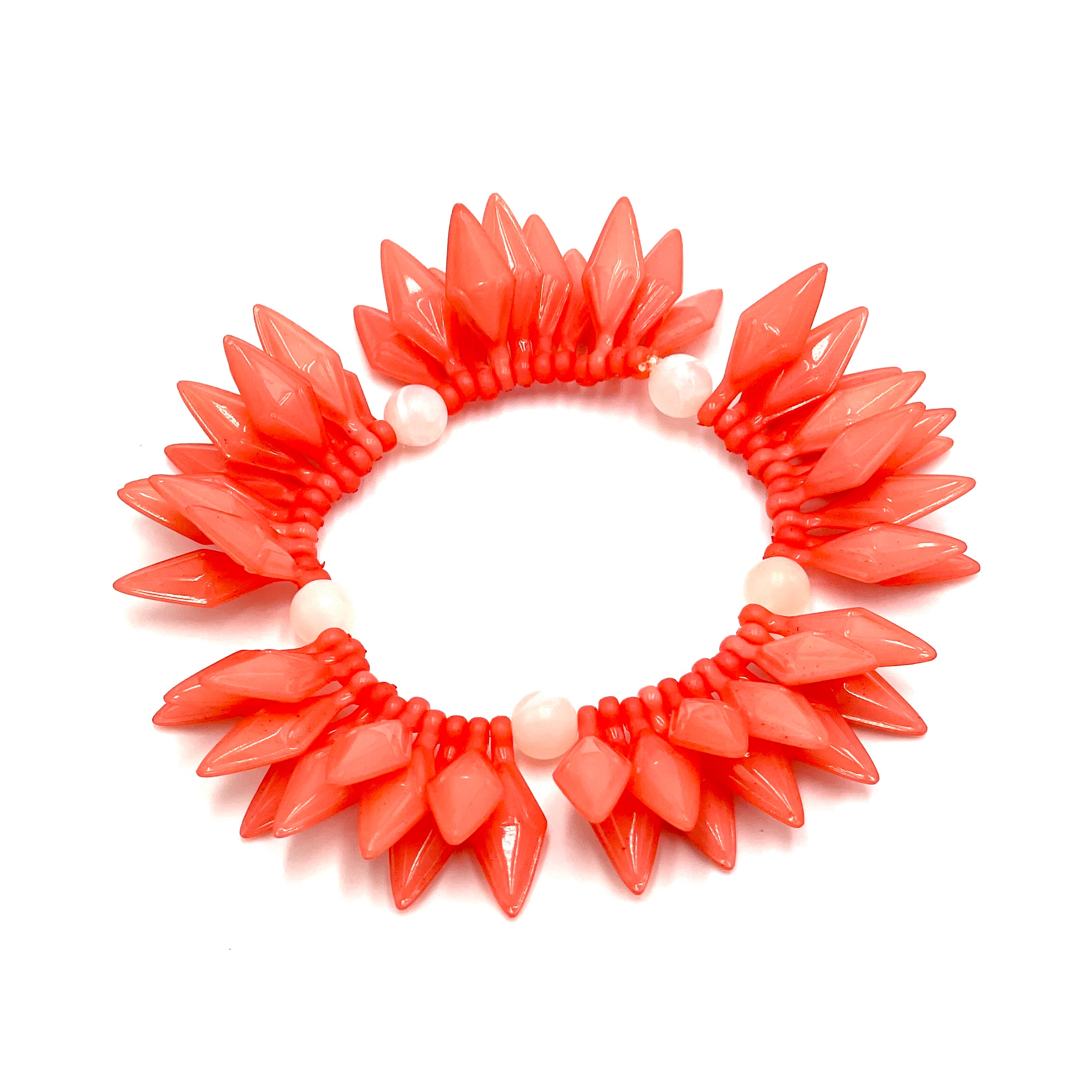 Coral Lucite Bracelet
