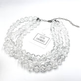 Clear Morgan Lucite Necklace