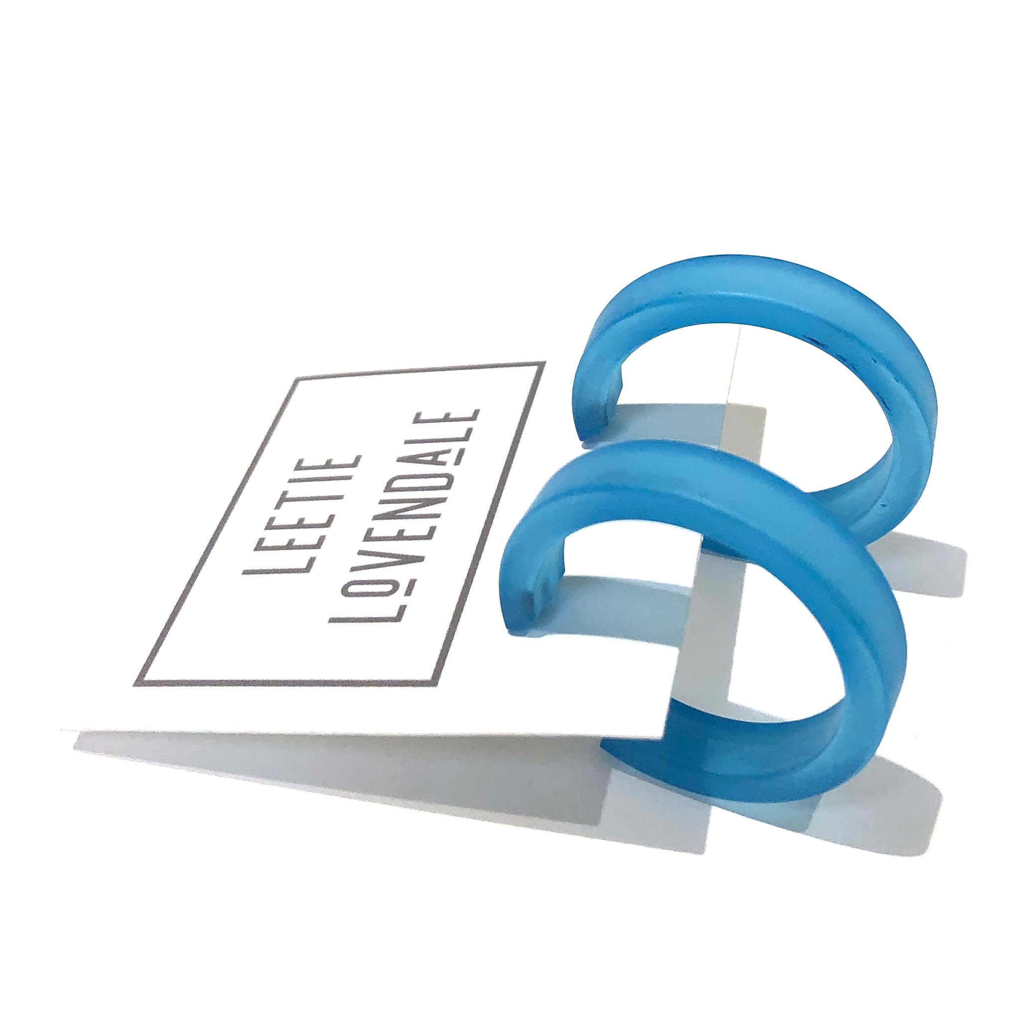 frosted small classic hoop