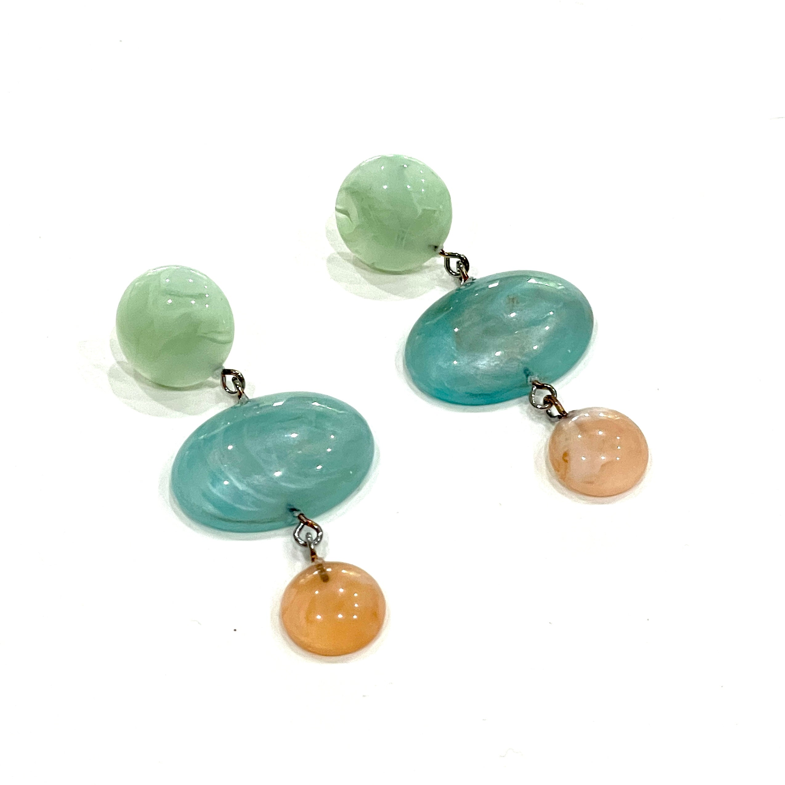 Lucite Trinket Earrings