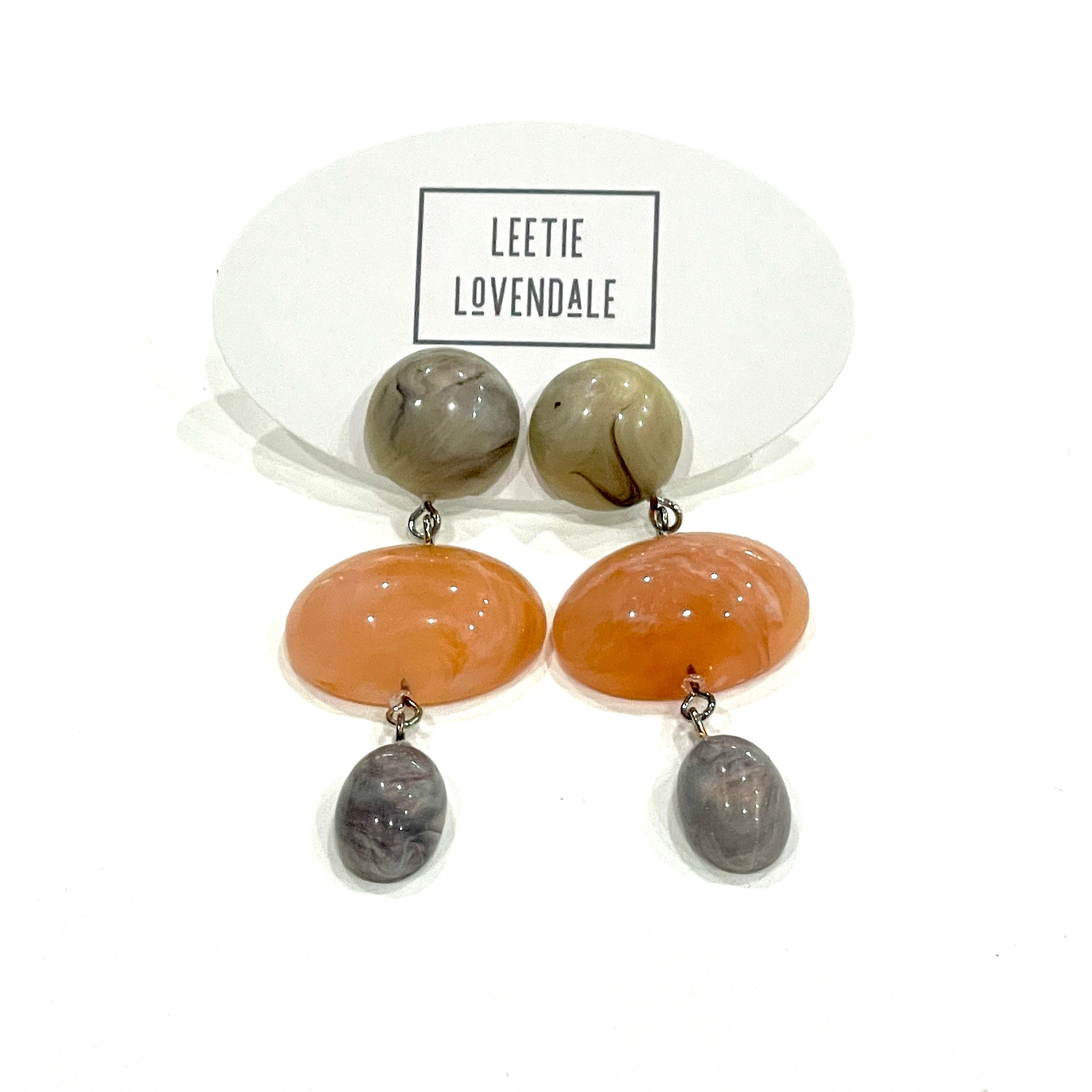Lucite Trinket Earrings