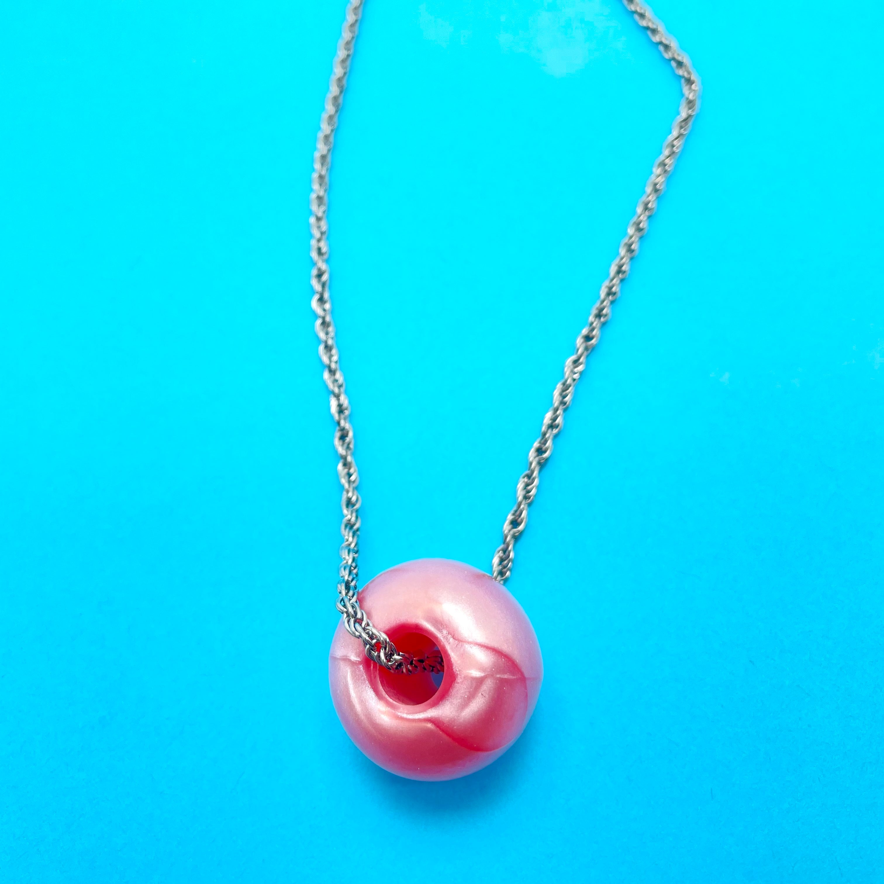 Mauve Aura Slide Layering Necklace - Medium