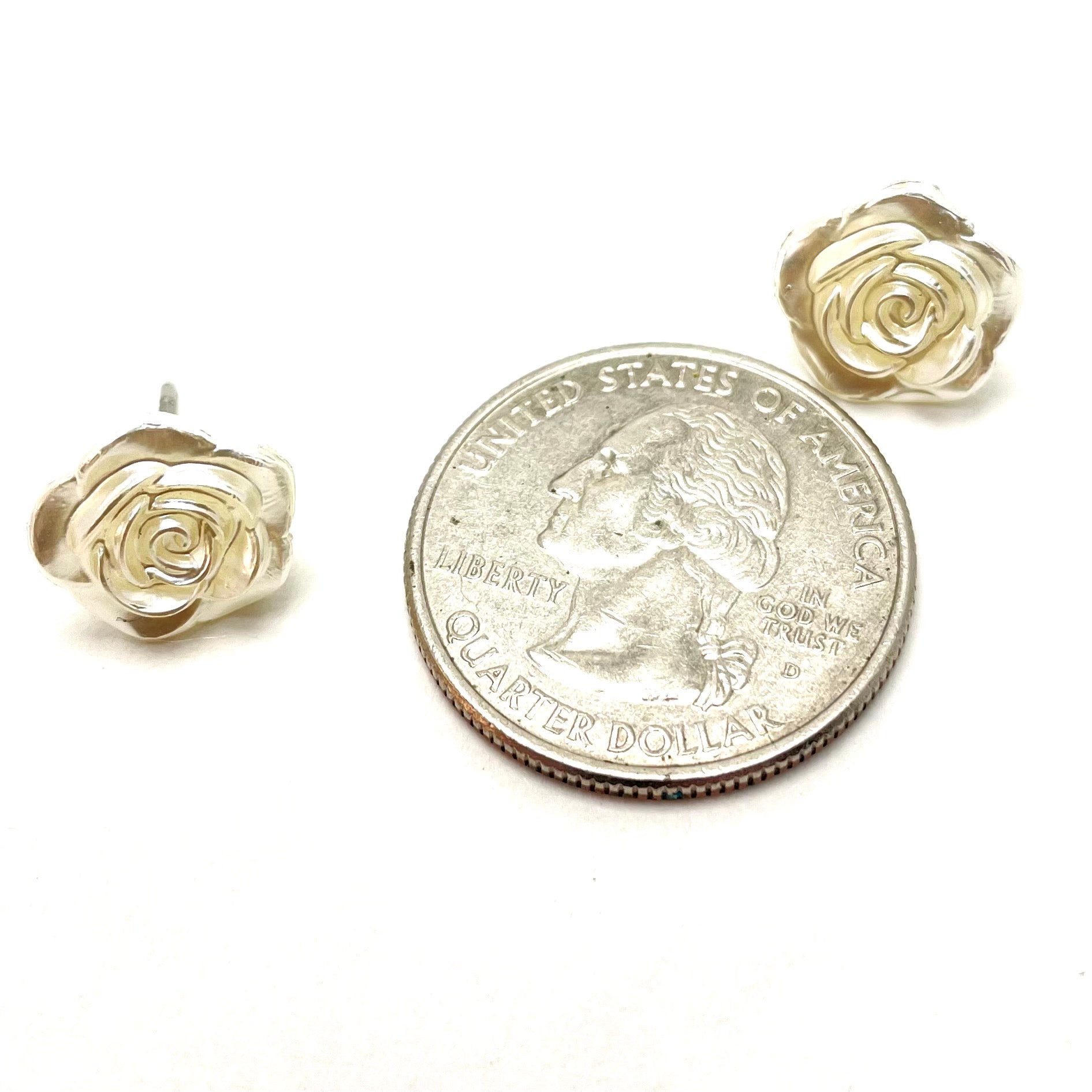 rose earrings