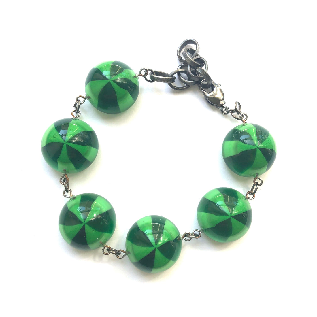 emerald stripe bracelet