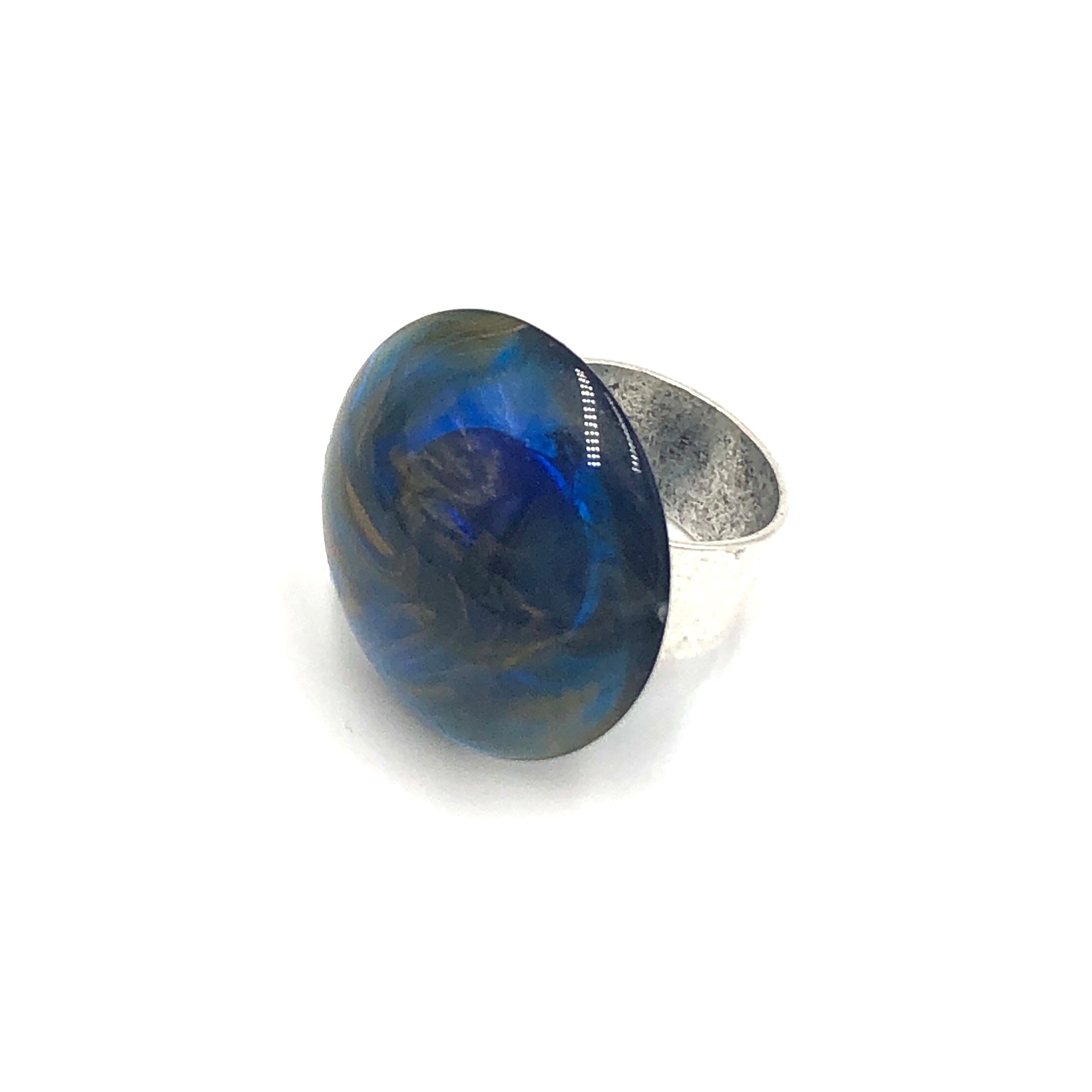 blue cocktail ring