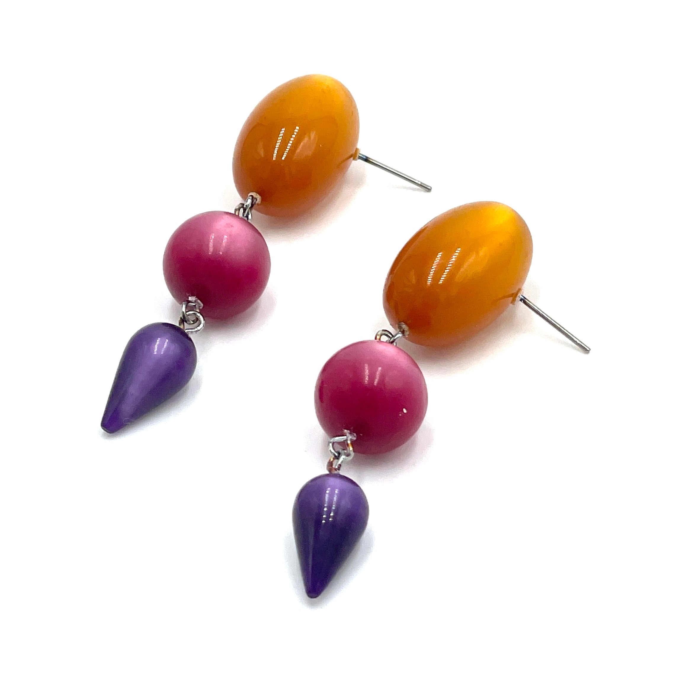 Topaz Gem Moonglow Statement Earrings