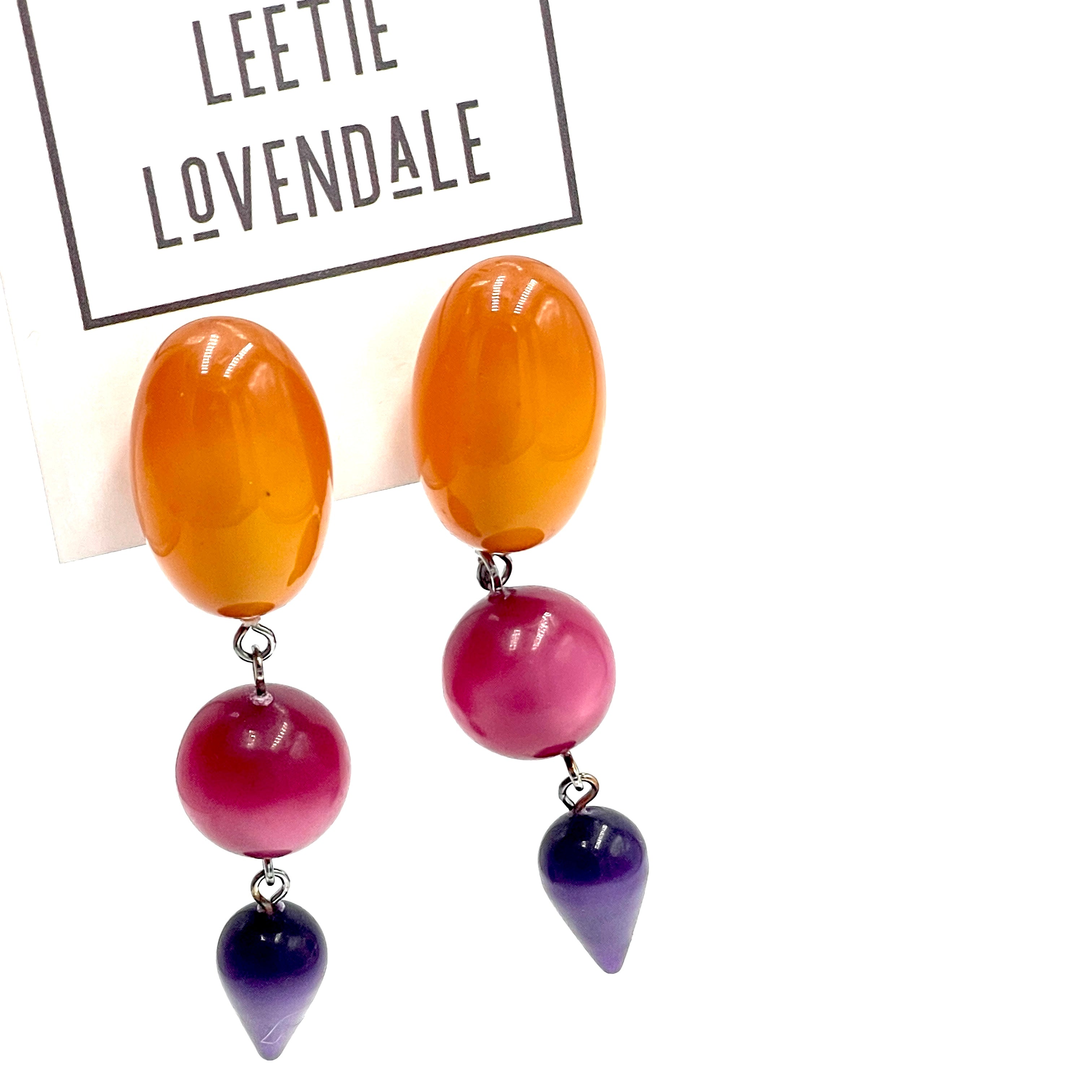 Topaz Gem Moonglow Statement Earrings