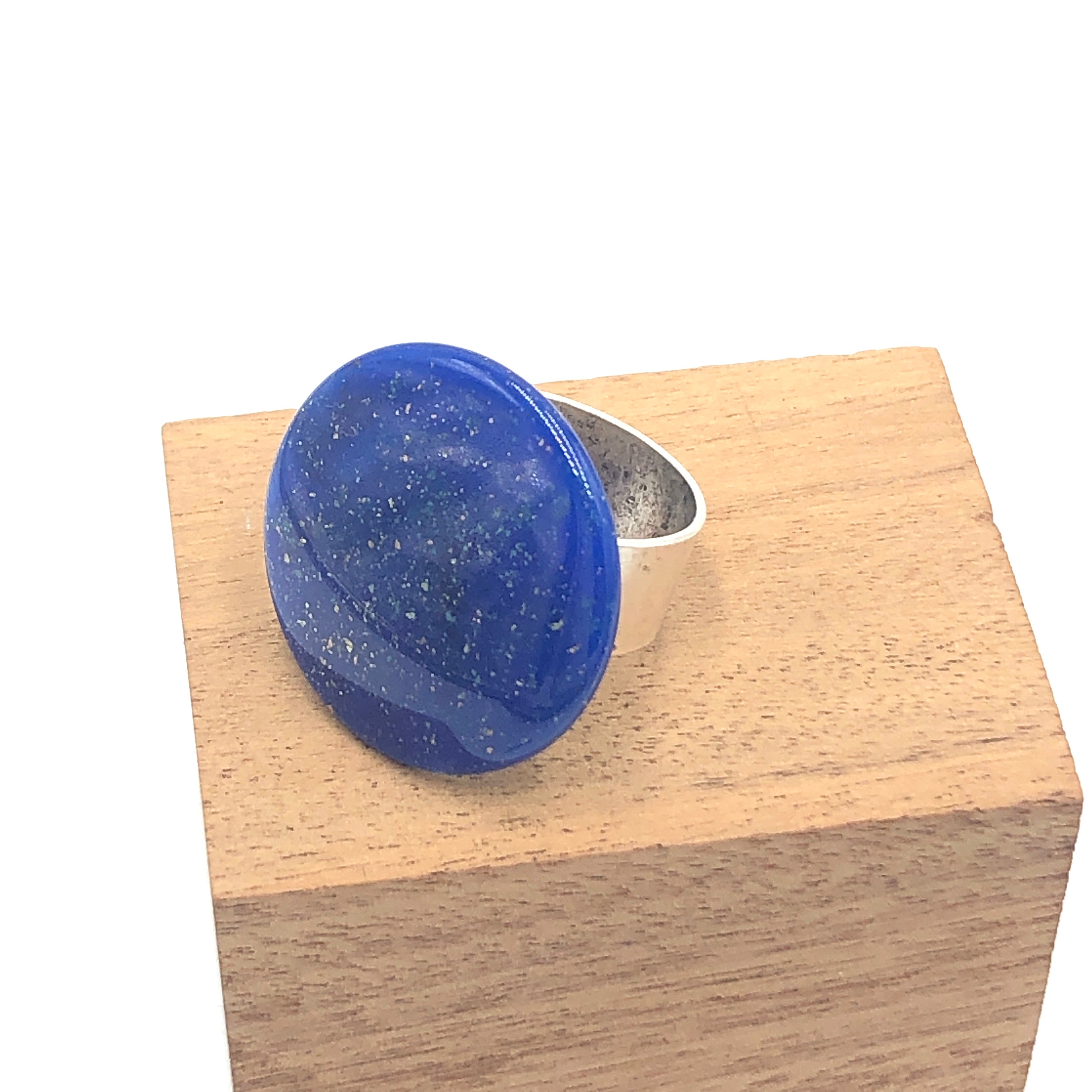 blue cocktail ring
