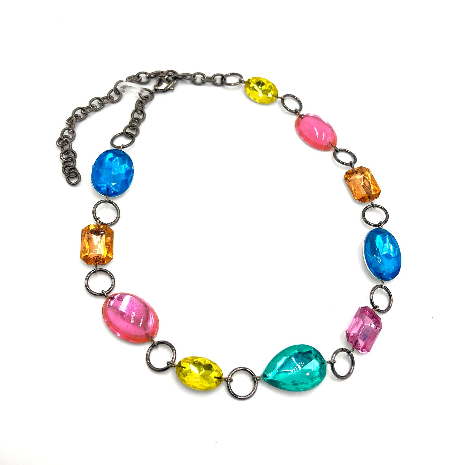 Bright Tones Story Shine-On Gem Shortie Necklace