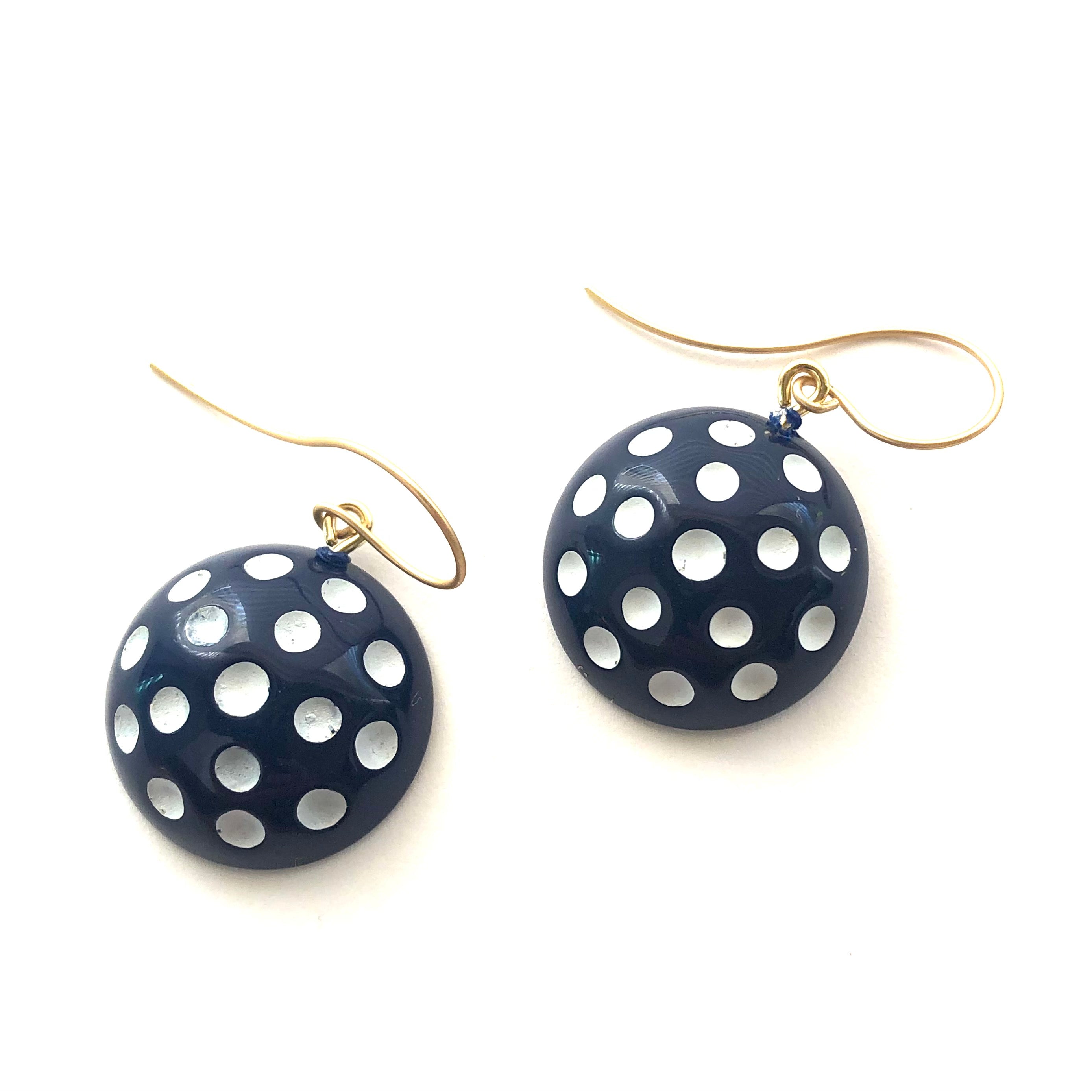 dark blue earrings