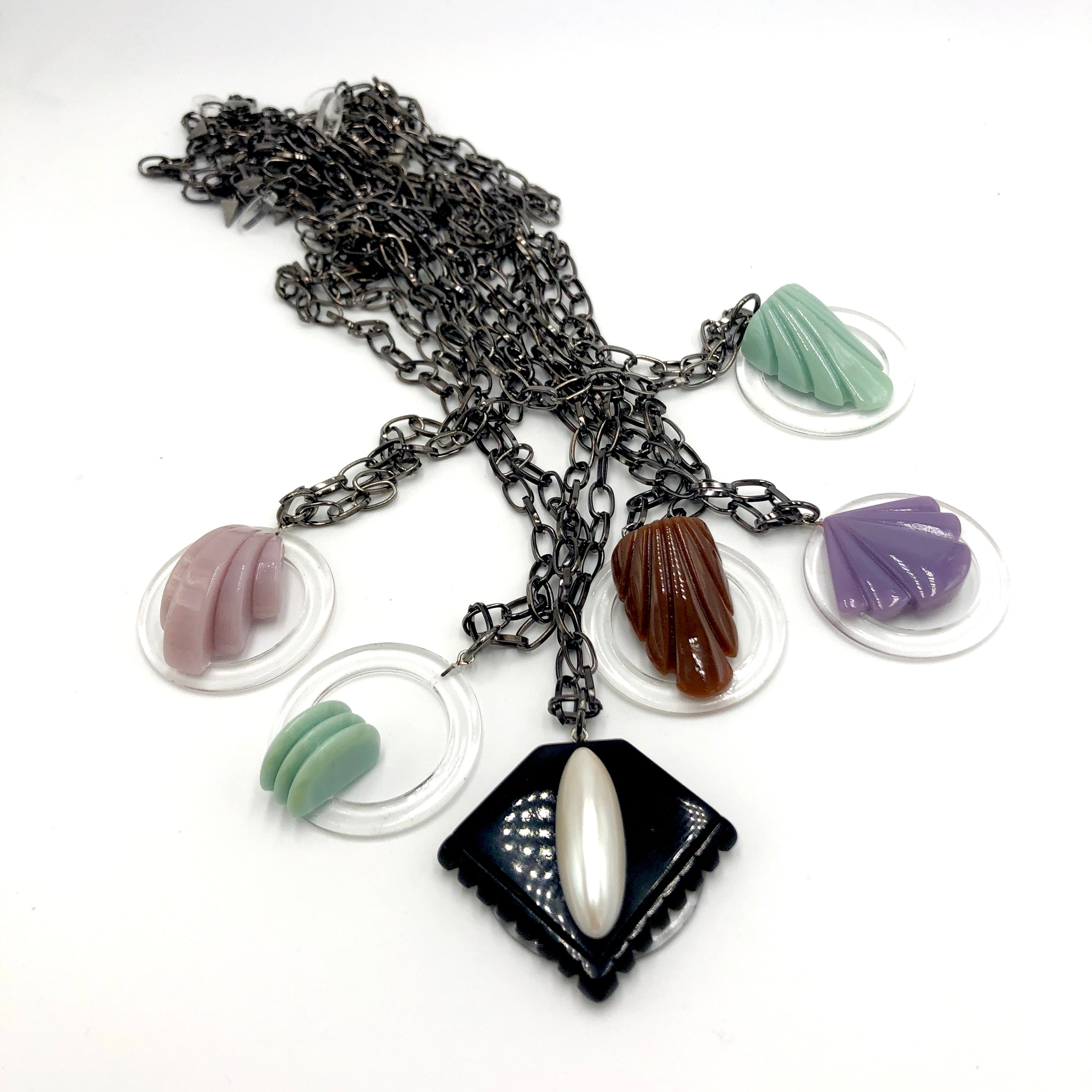 leetie carved chain necklaces