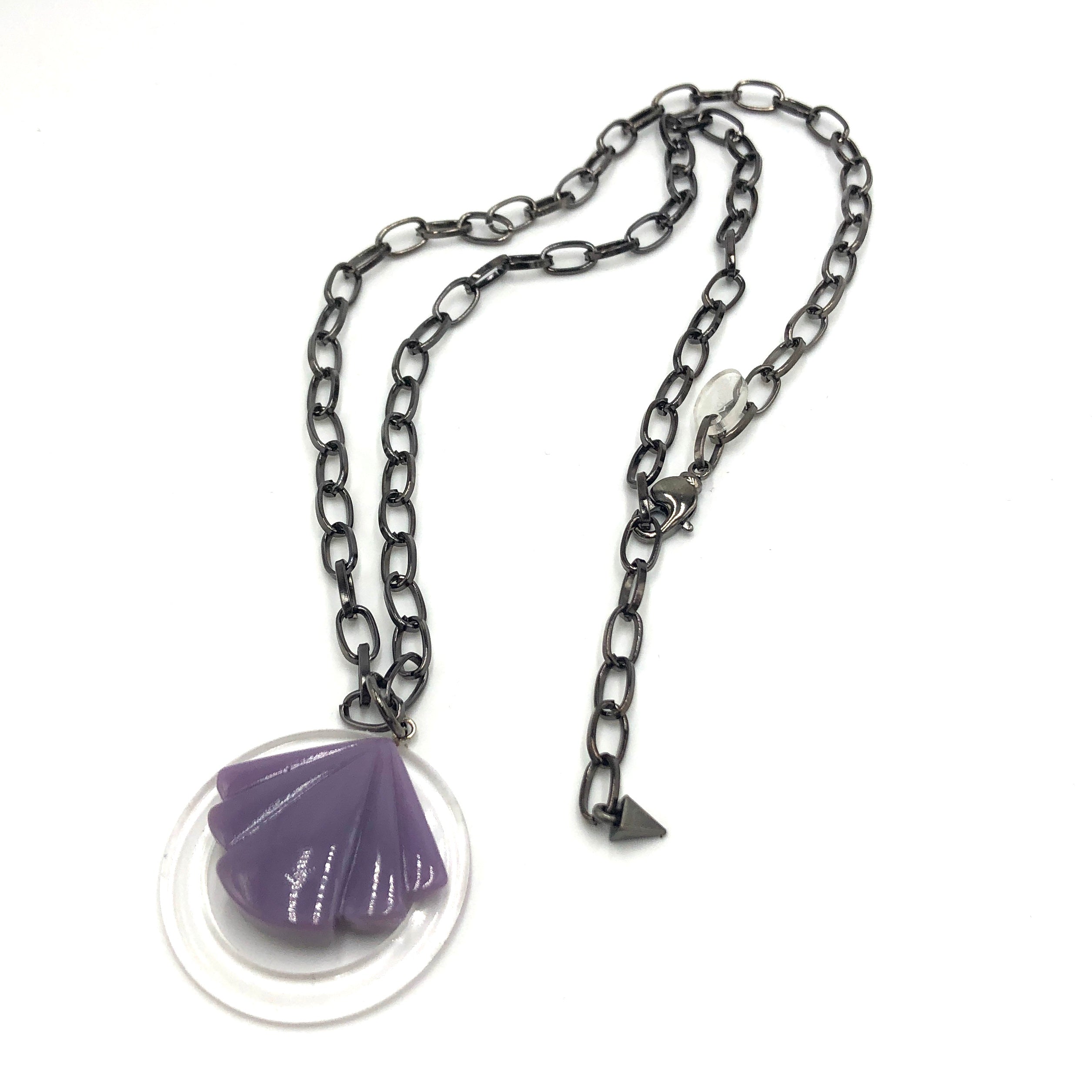 lilac pendant necklace